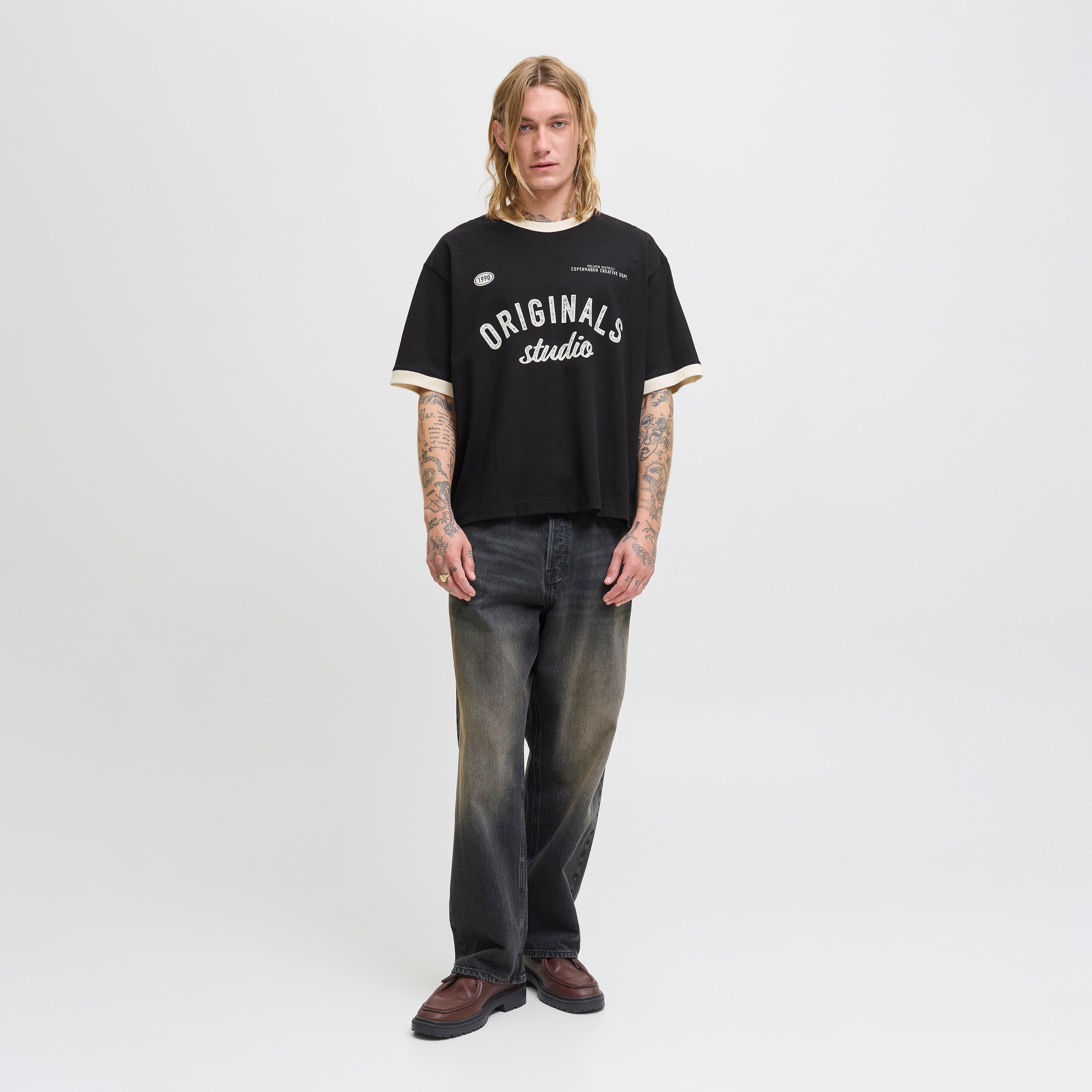 Jack & Jones Printed Crew Neck Short Sleeves Men's T-Shirt-men-clothing-tshirtsandpolos-tshirts-image-2