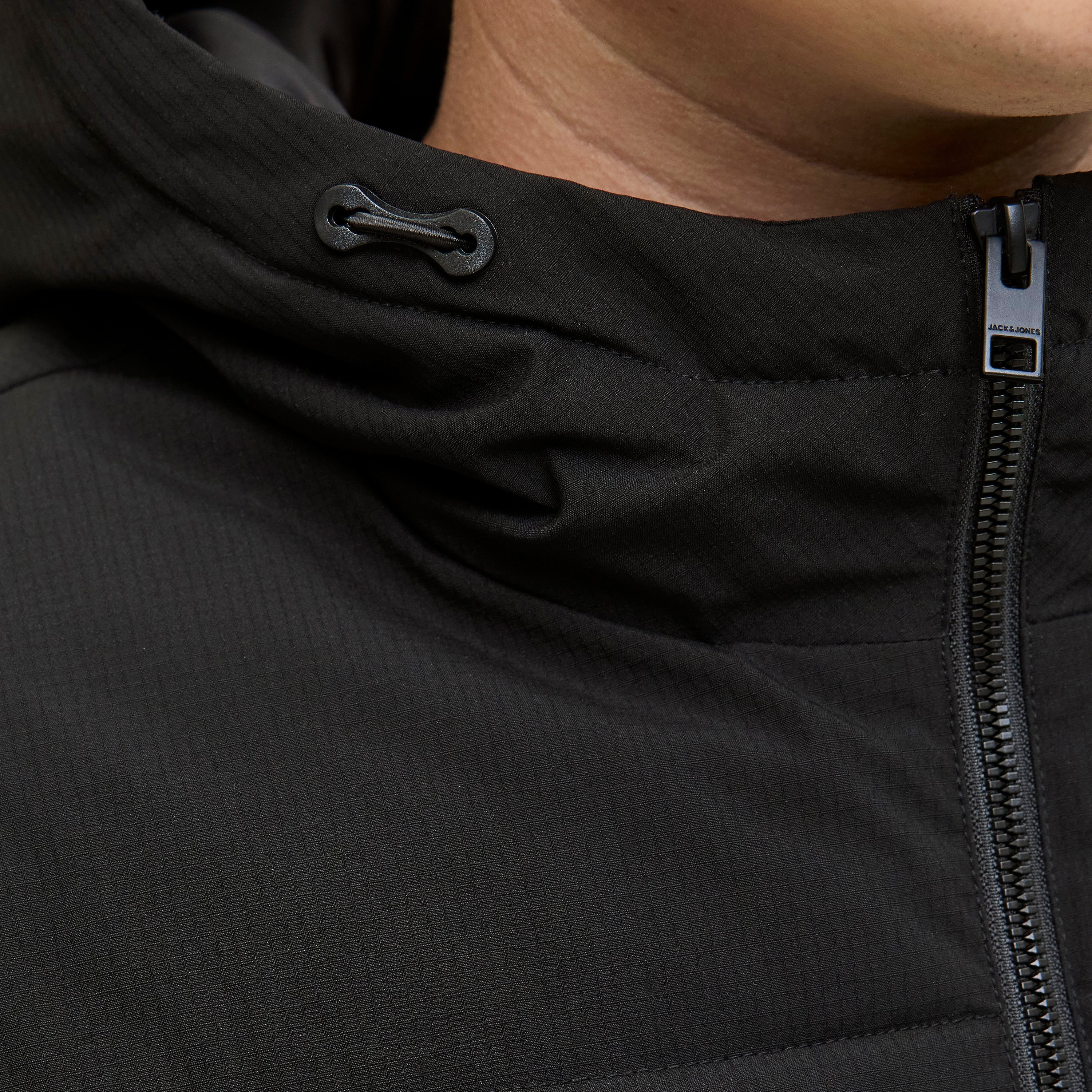 Jack & Jones Plus Size Plain Hooded Neck Long Sleeves Men's Puffer Jacket-men-clothing-jacketsandblazers-jackets-image-3
