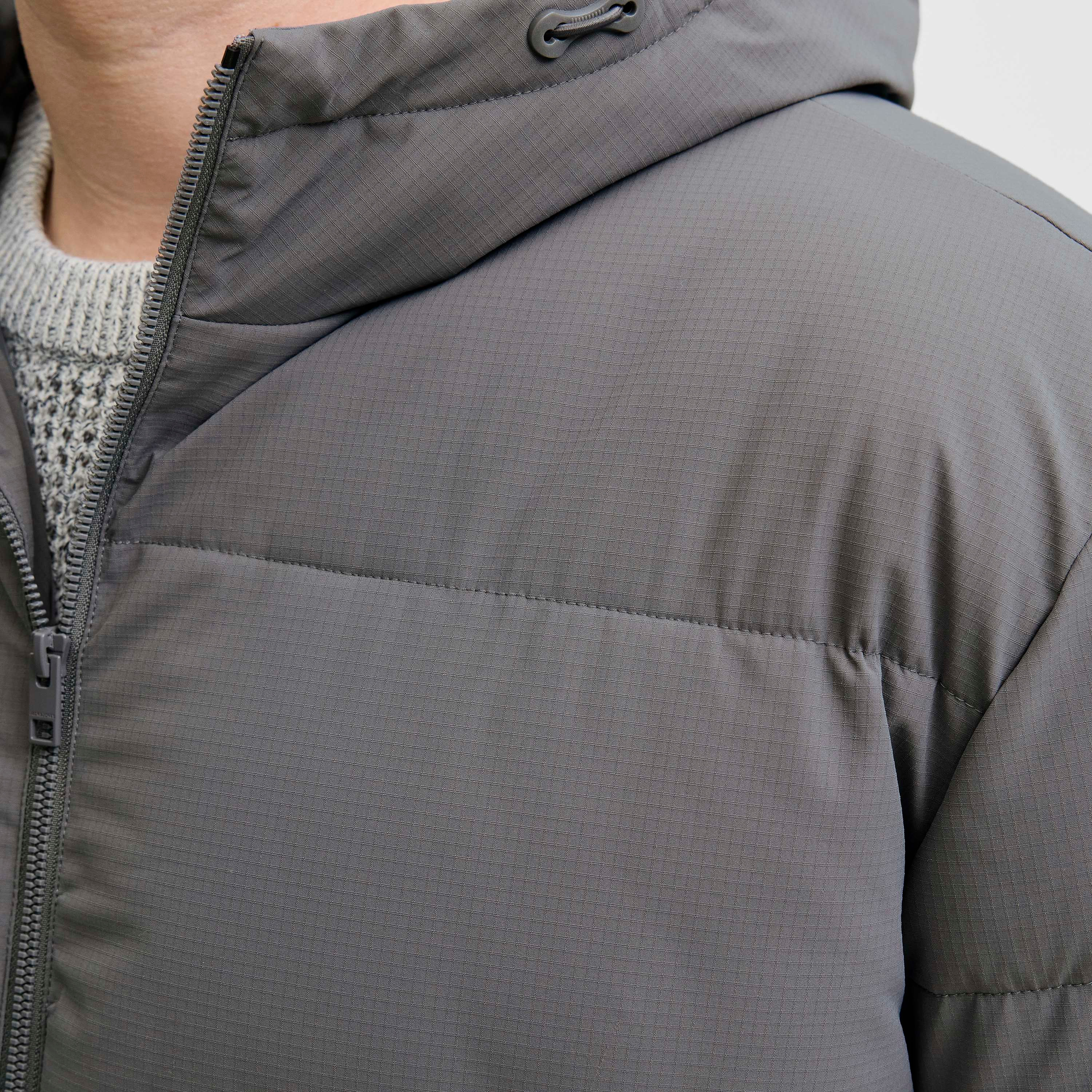 Jack & Jones Plus Size Plain Hooded Neck Long Sleeves Men's Puffer Jacket-men-clothing-jacketsandblazers-jackets-image-3