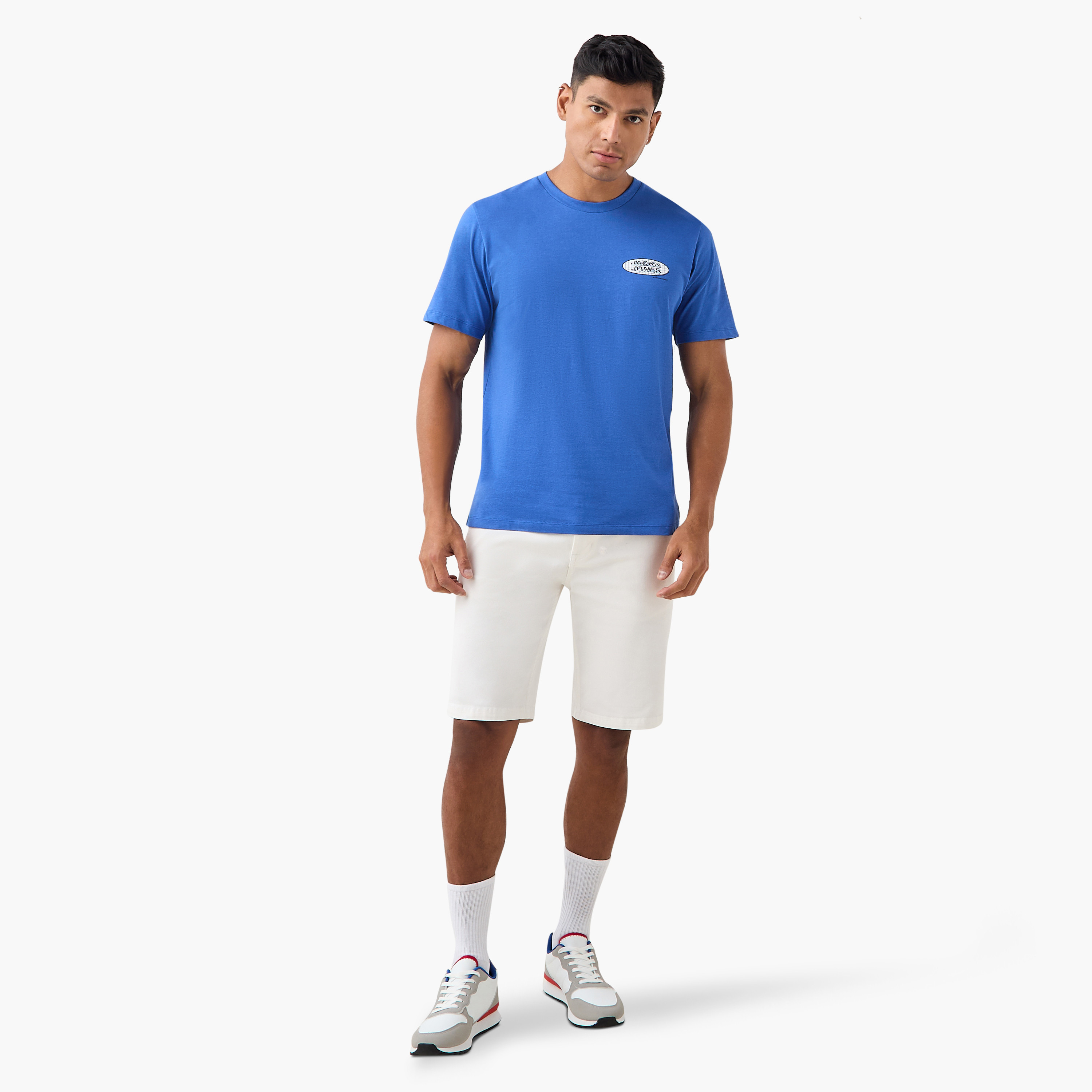 Jack & Jones Plain Crew Neck Short Sleeves T-Shirt-men-clothing-tshirtsandpolos-tshirts-image-2