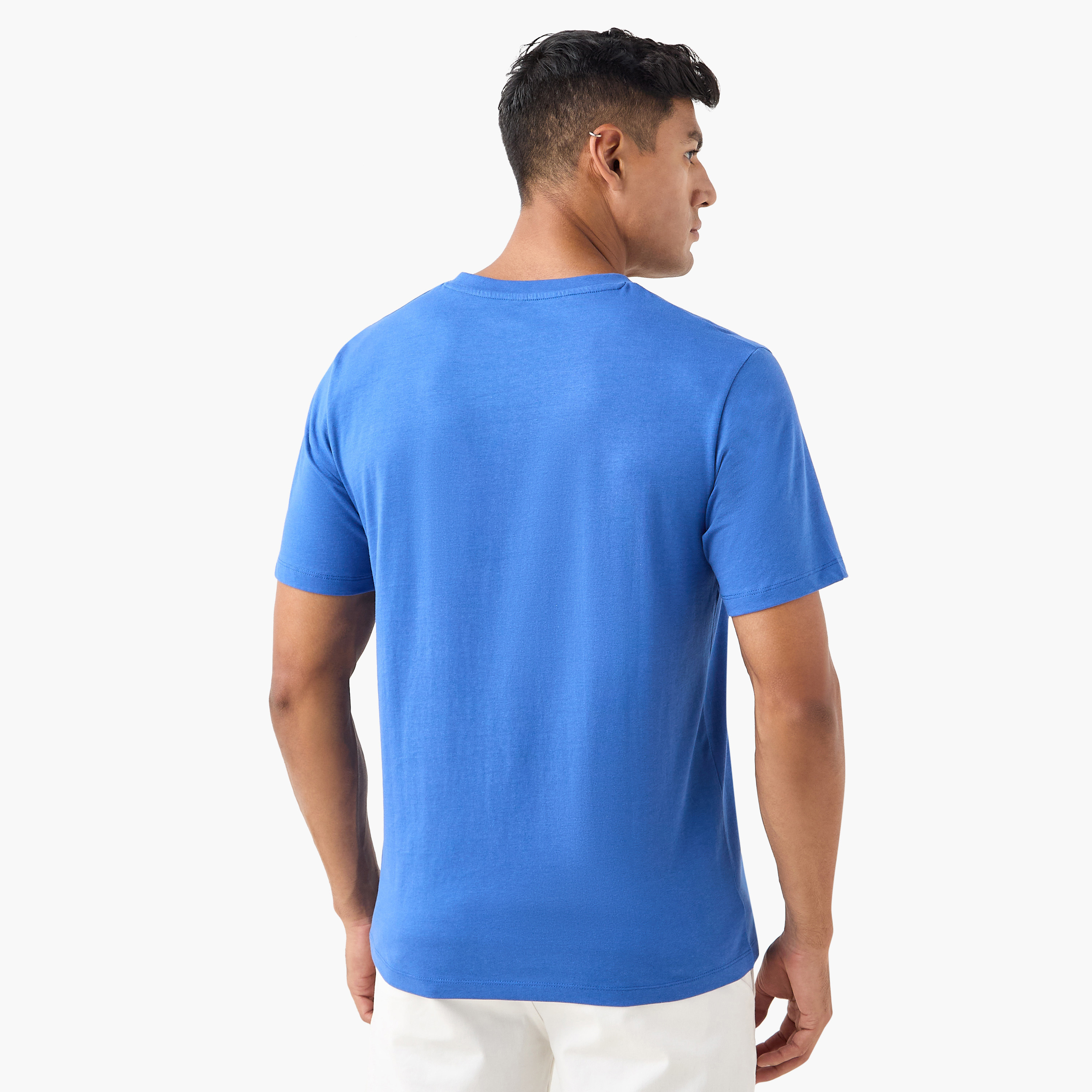 تي شيرت سادة بياقة دائرية وأكمام قصيرة من جاك اند جونز-men-clothing-tshirtsandpolos-tshirts-image-3