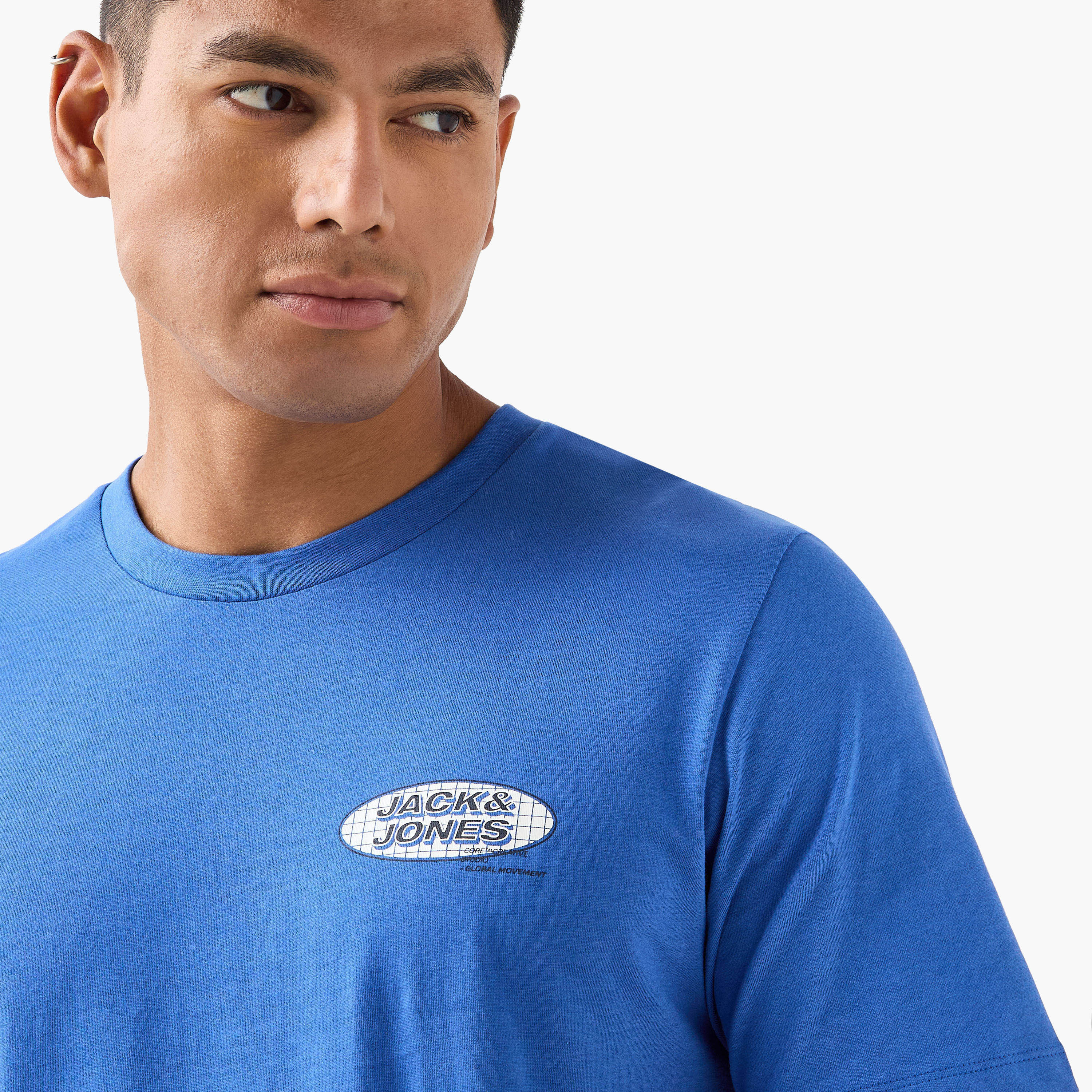 تي شيرت سادة بياقة دائرية وأكمام قصيرة من جاك اند جونز-men-clothing-tshirtsandpolos-tshirts-image-4