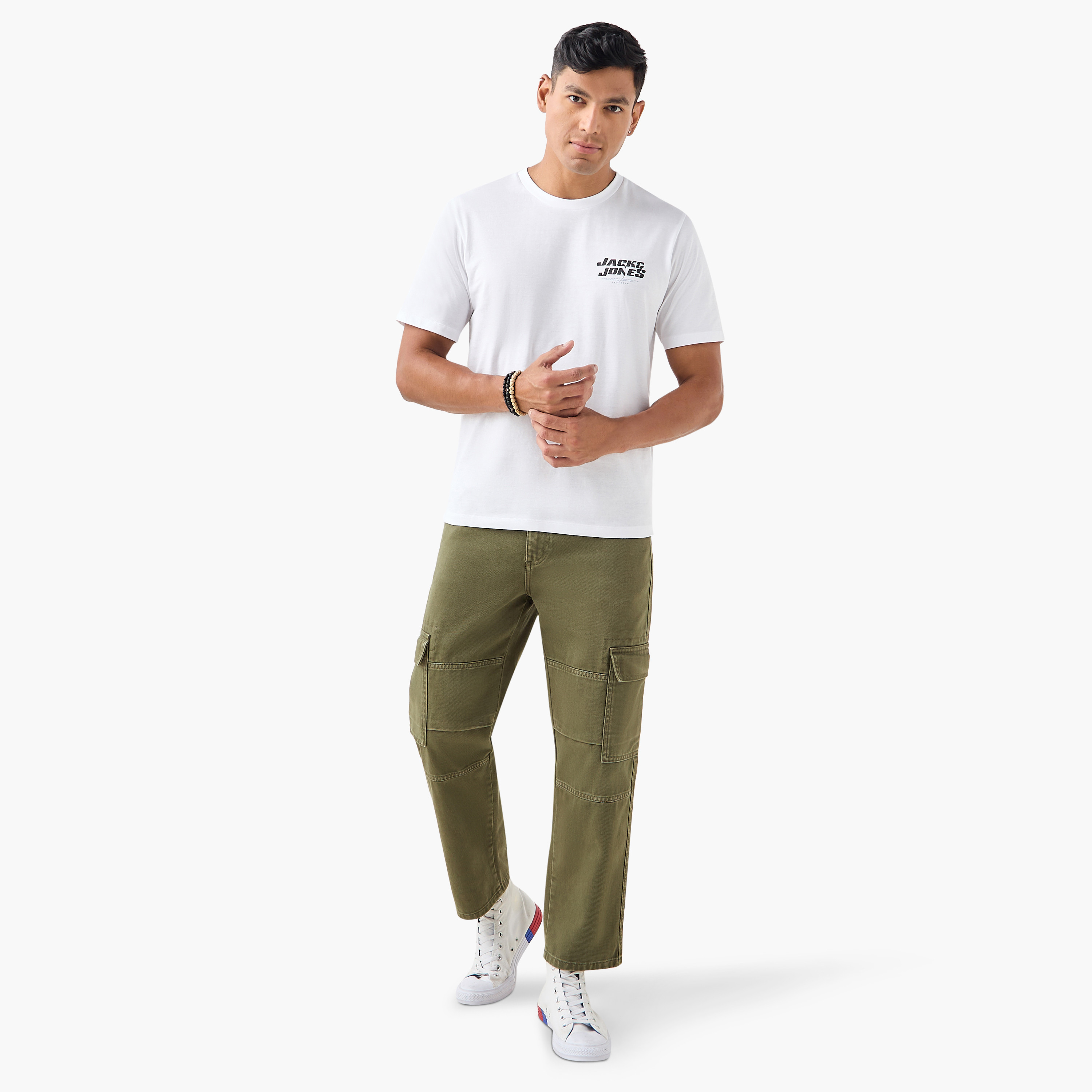 Jack & Jones Plain Crew Neck Short Sleeves T-Shirt-men-clothing-tshirtsandpolos-tshirts-image-2