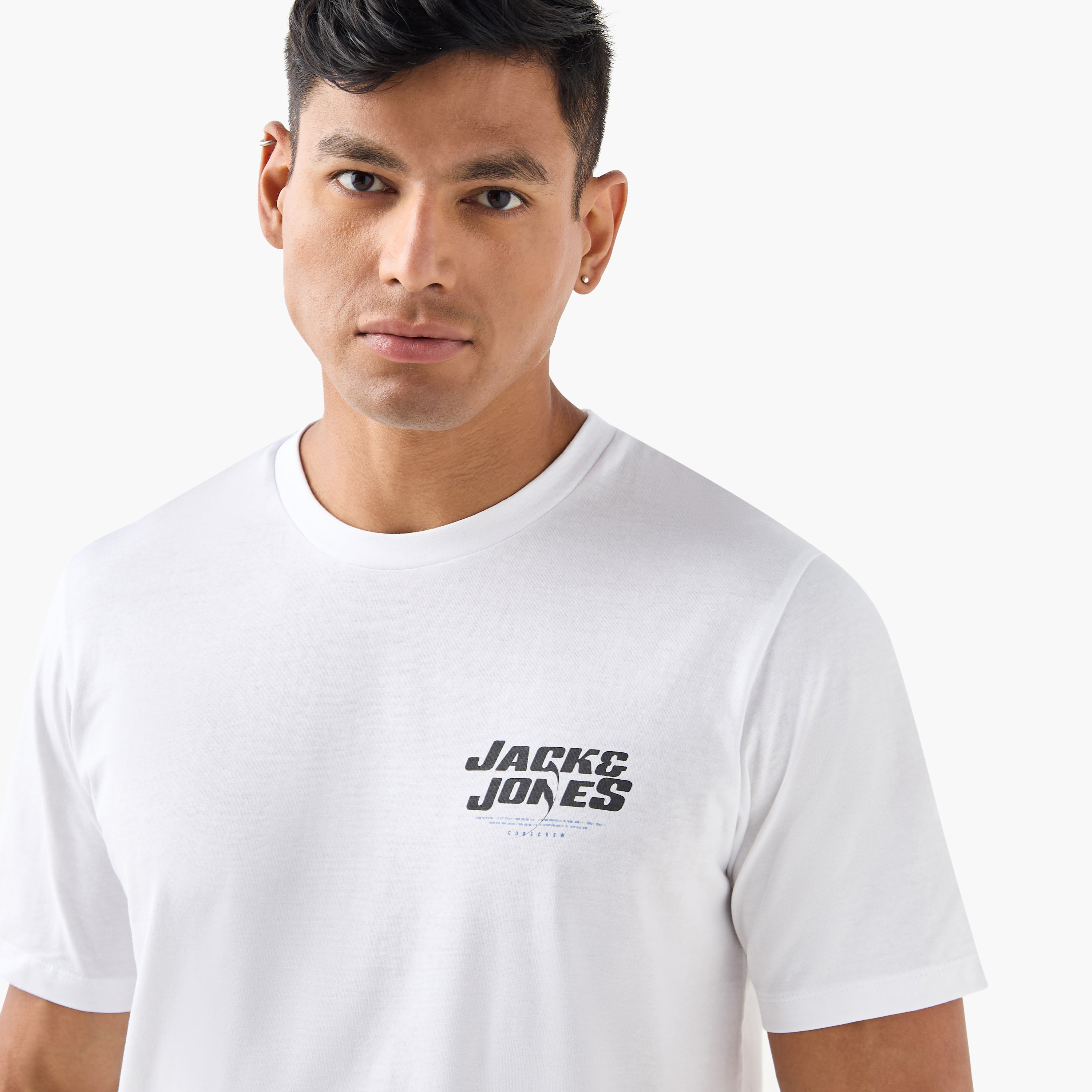 Jack & Jones Plain Crew Neck Short Sleeves T-Shirt-men-clothing-tshirtsandpolos-tshirts-image-4