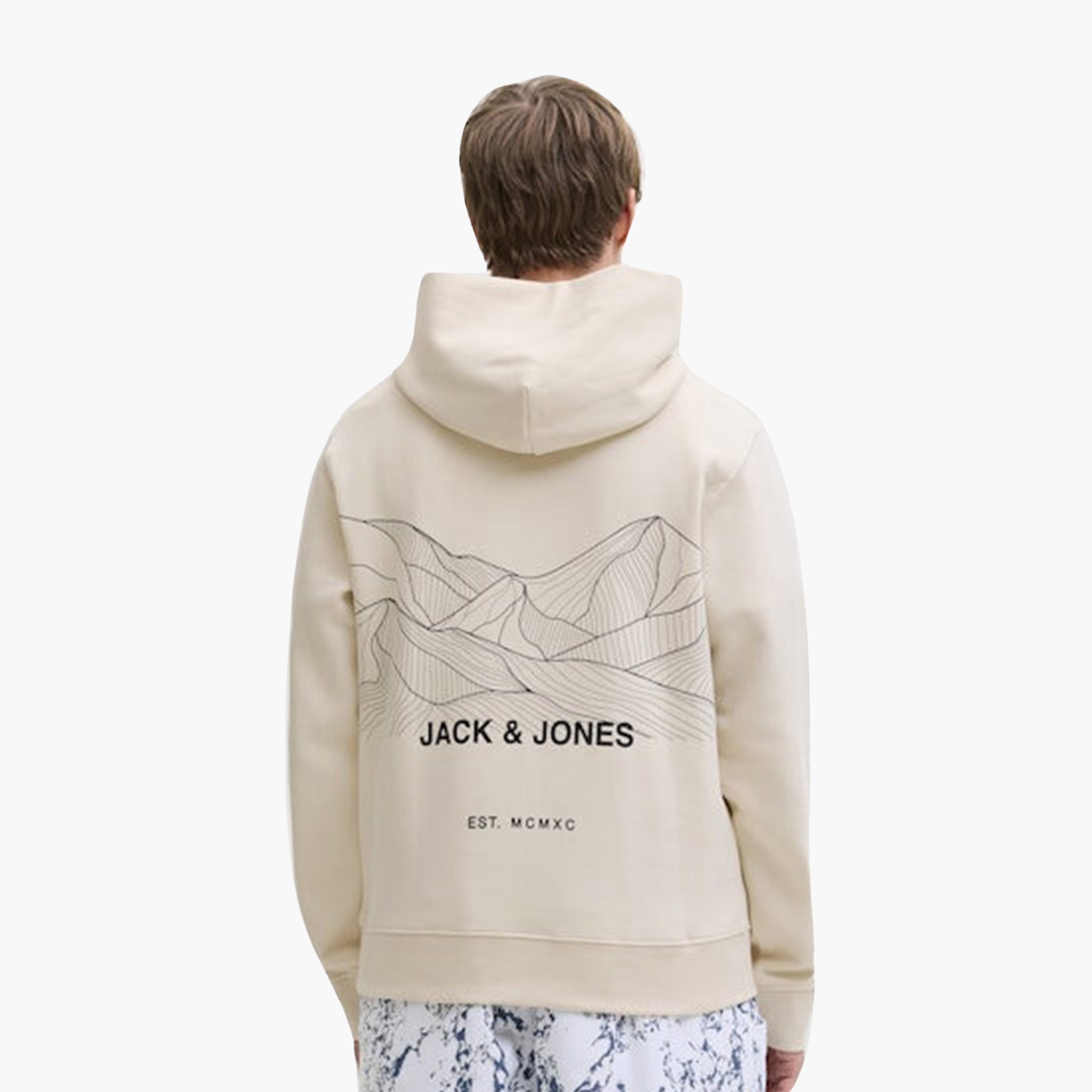 Jack & Jones Abstract Topographic Hooded Neck Long Sleeves Men's Sweatshirt-men-clothing-hoodiesandsweatshirts-image-20
