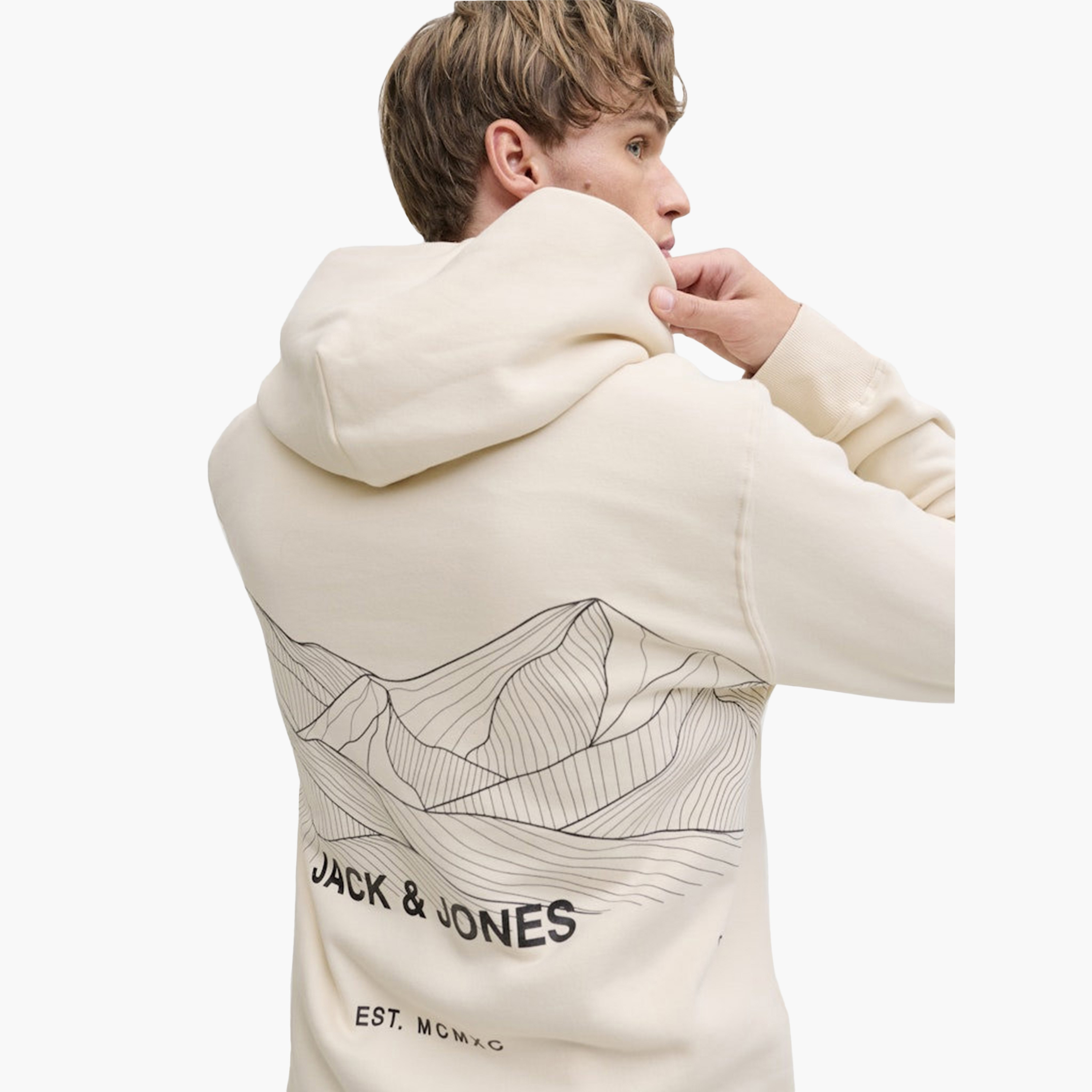 Jack & Jones Abstract Topographic Hooded Neck Long Sleeves Men's Sweatshirt-men-clothing-hoodiesandsweatshirts-image-21