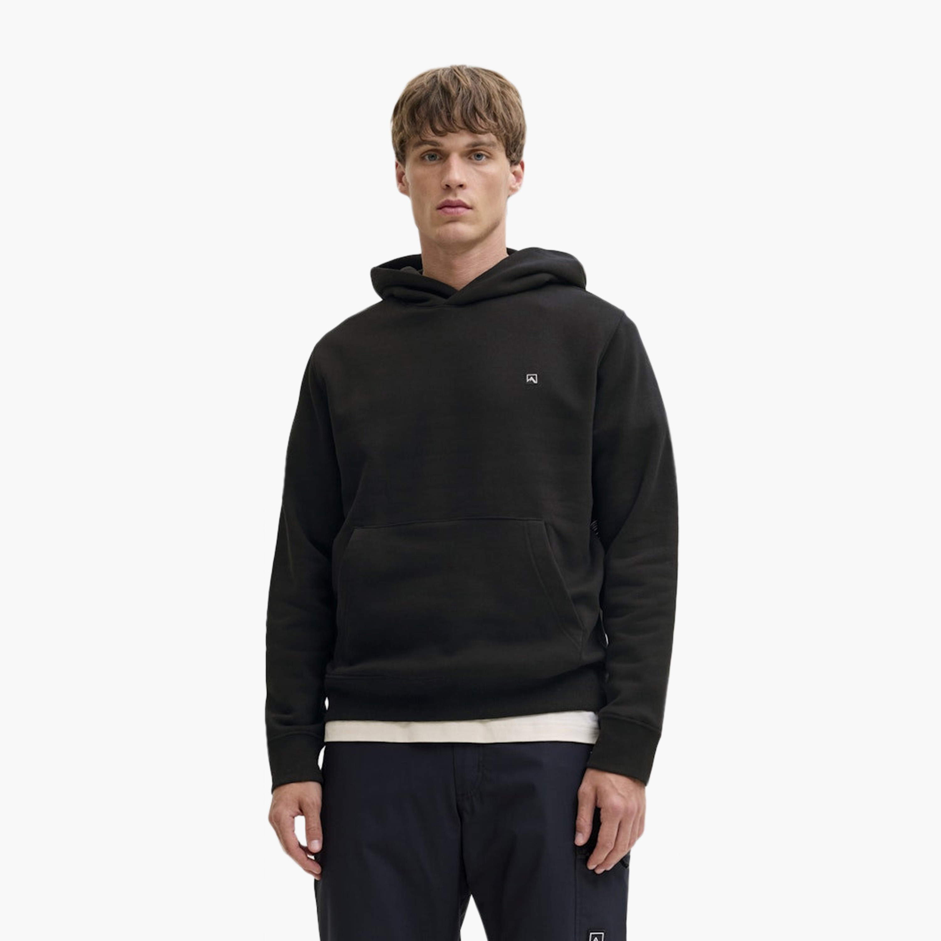 Jack & Jones Abstract Topographic Hooded Neck Long Sleeves Men's Sweatshirt-men-clothing-hoodiesandsweatshirts-image-1