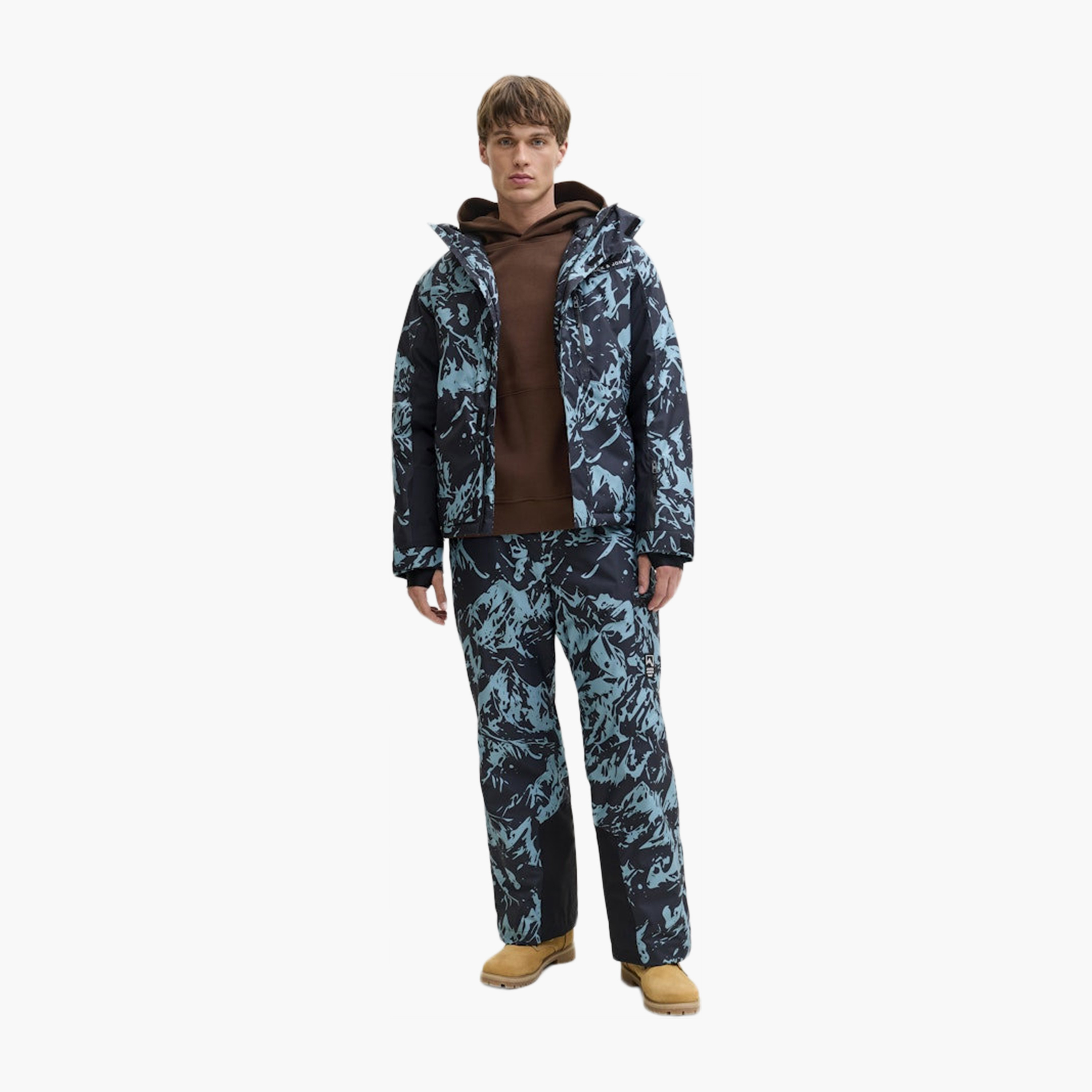 Jack & Jones Abstract Topographic Hooded Neck Long Sleeves Men's Sweatshirt-men-clothing-hoodiesandsweatshirts-image-10