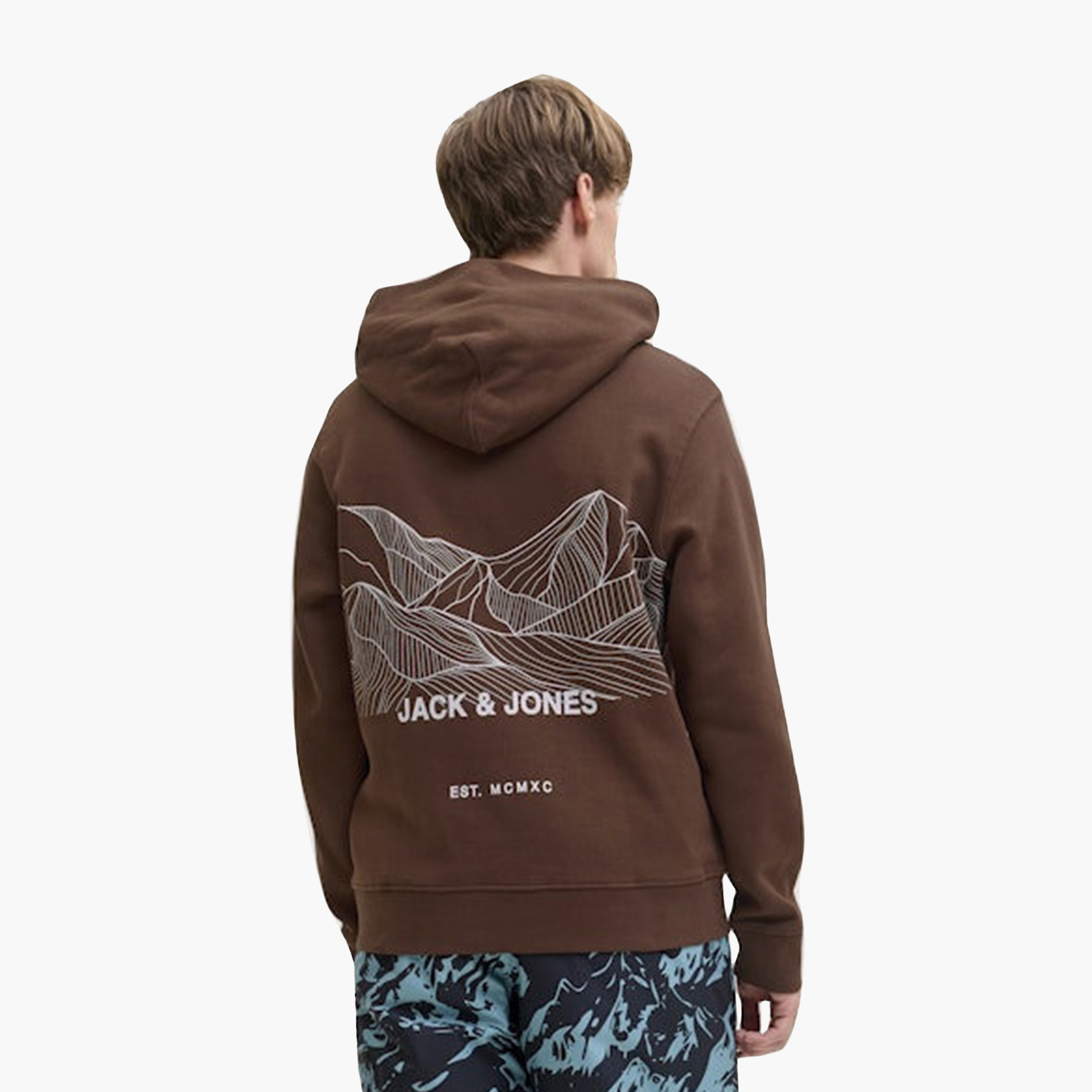 Jack & Jones Abstract Topographic Hooded Neck Long Sleeves Men's Sweatshirt-men-clothing-hoodiesandsweatshirts-image-12
