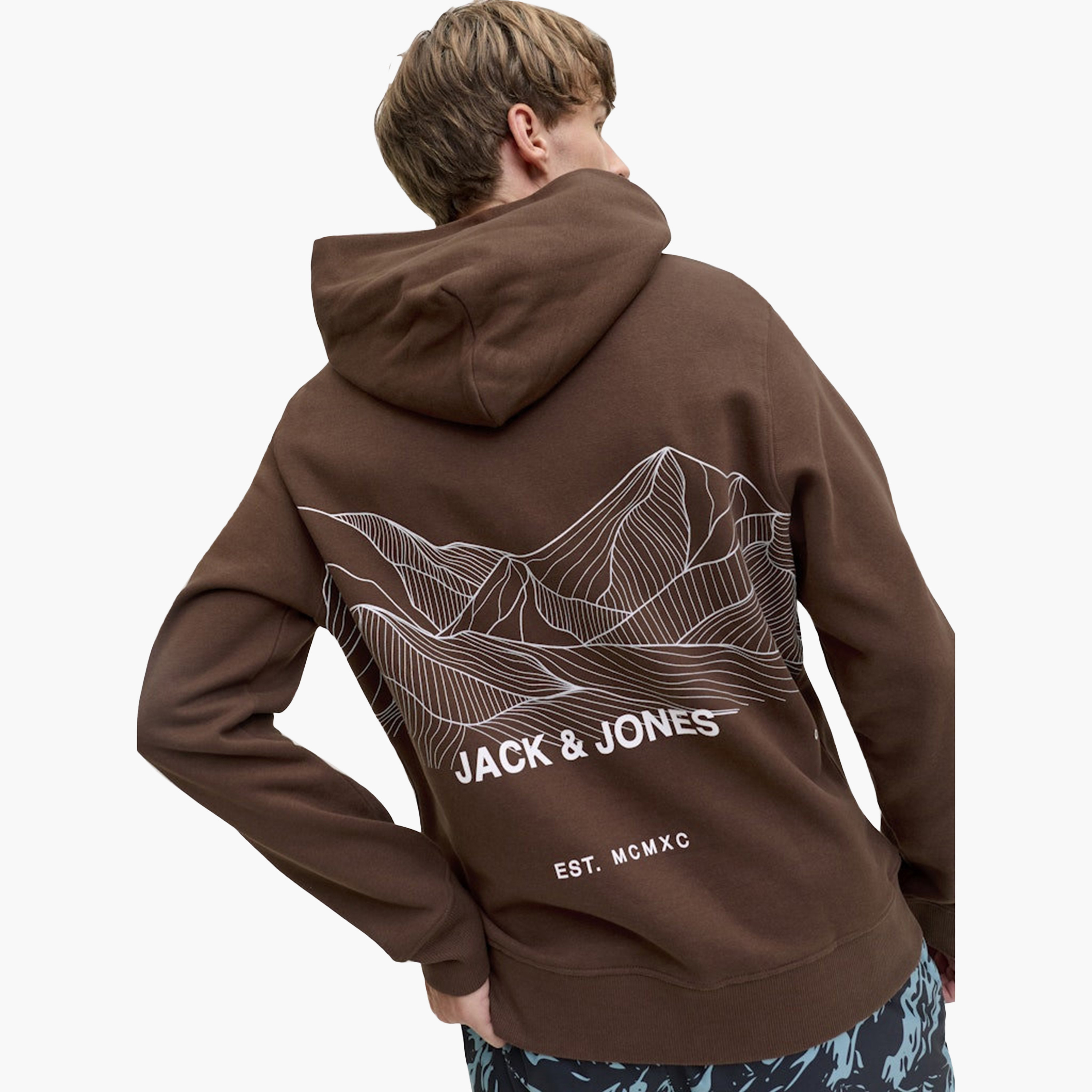 Jack & Jones Abstract Topographic Hooded Neck Long Sleeves Men's Sweatshirt-men-clothing-hoodiesandsweatshirts-image-13