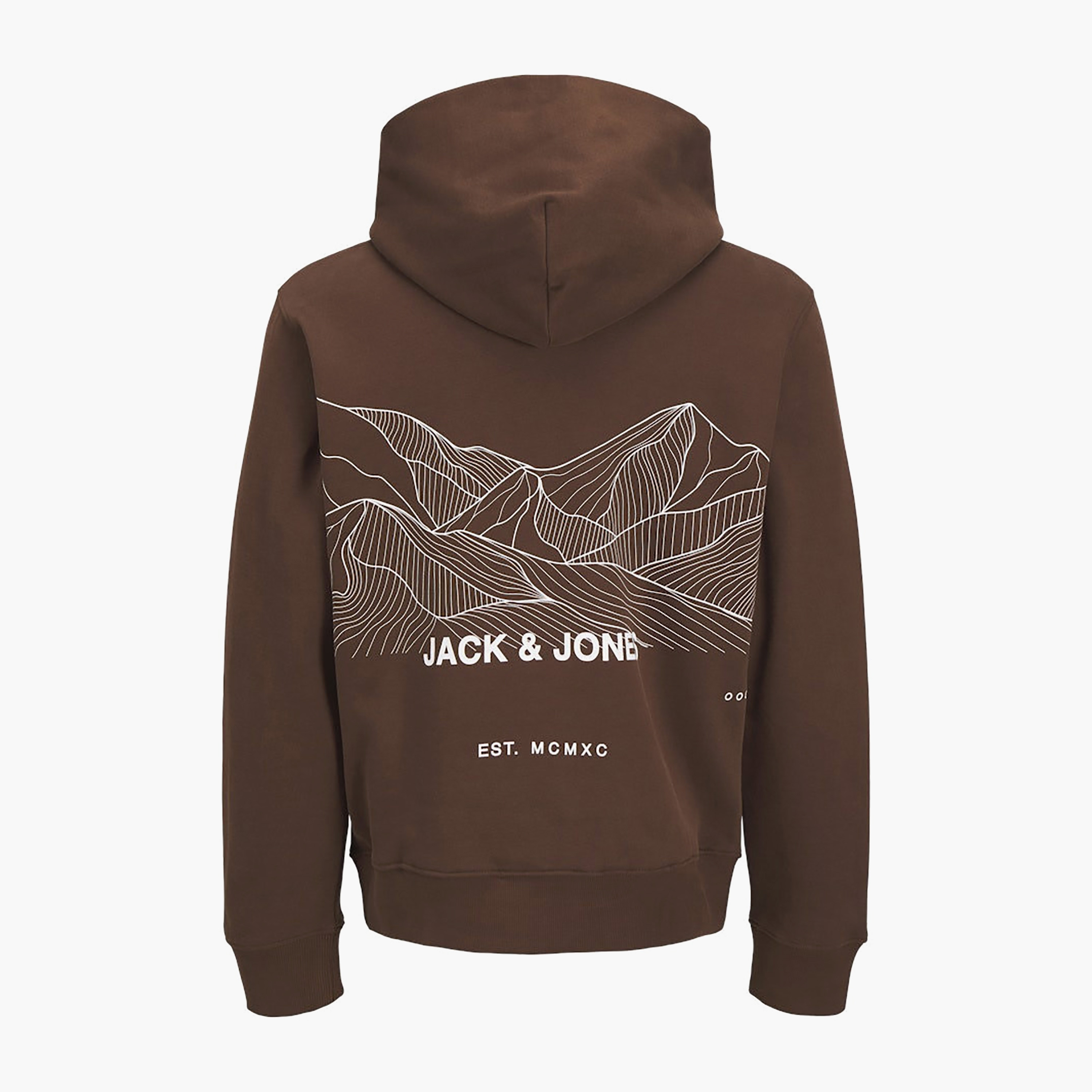 Jack & Jones Abstract Topographic Hooded Neck Long Sleeves Men's Sweatshirt-men-clothing-hoodiesandsweatshirts-image-16