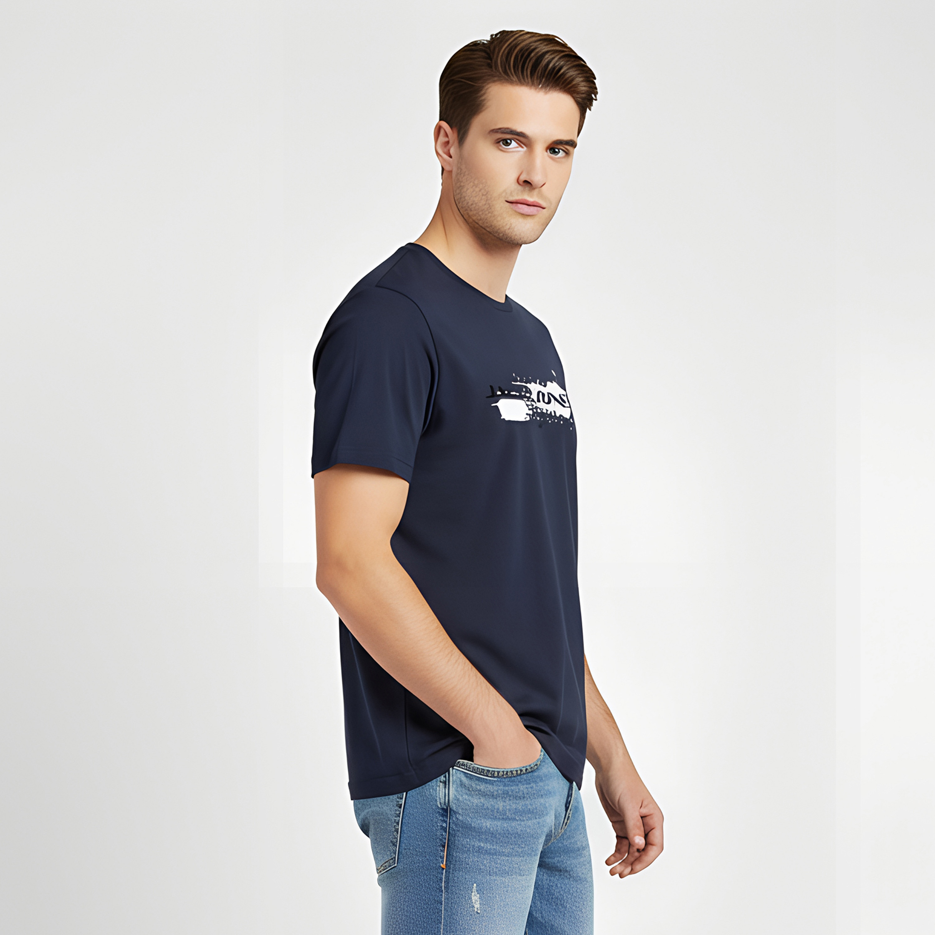 تي شيرت رجالي مطبوع بياقة دائرية وأكمام قصيرة من جاك اند جونز-men-clothing-tshirtsandpolos-tshirts-image-3