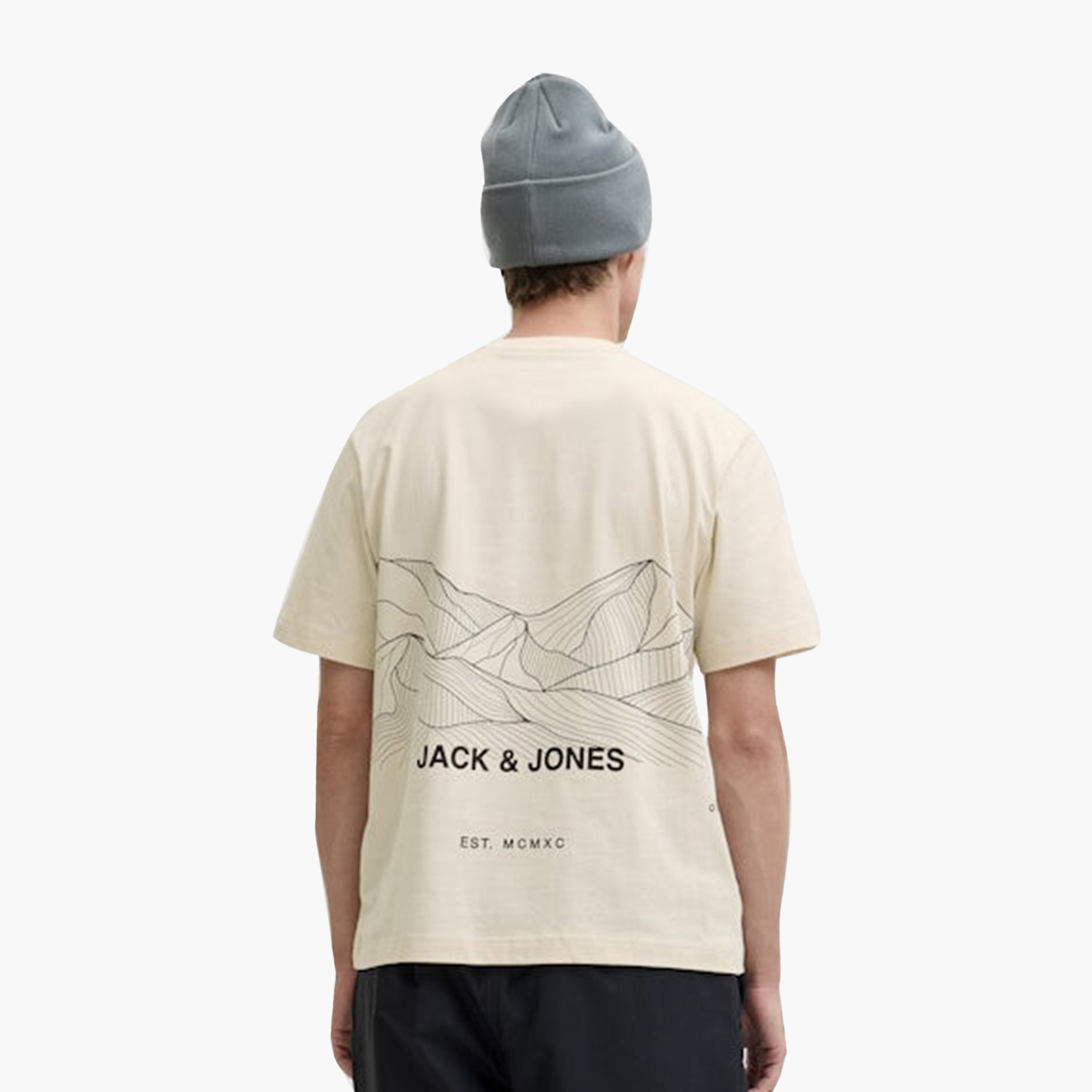 Jack & Jones Abstract Topographic Crew Neck Short Sleeves Men's T-Shirt-men-clothing-tshirtsandpolos-tshirts-image-4