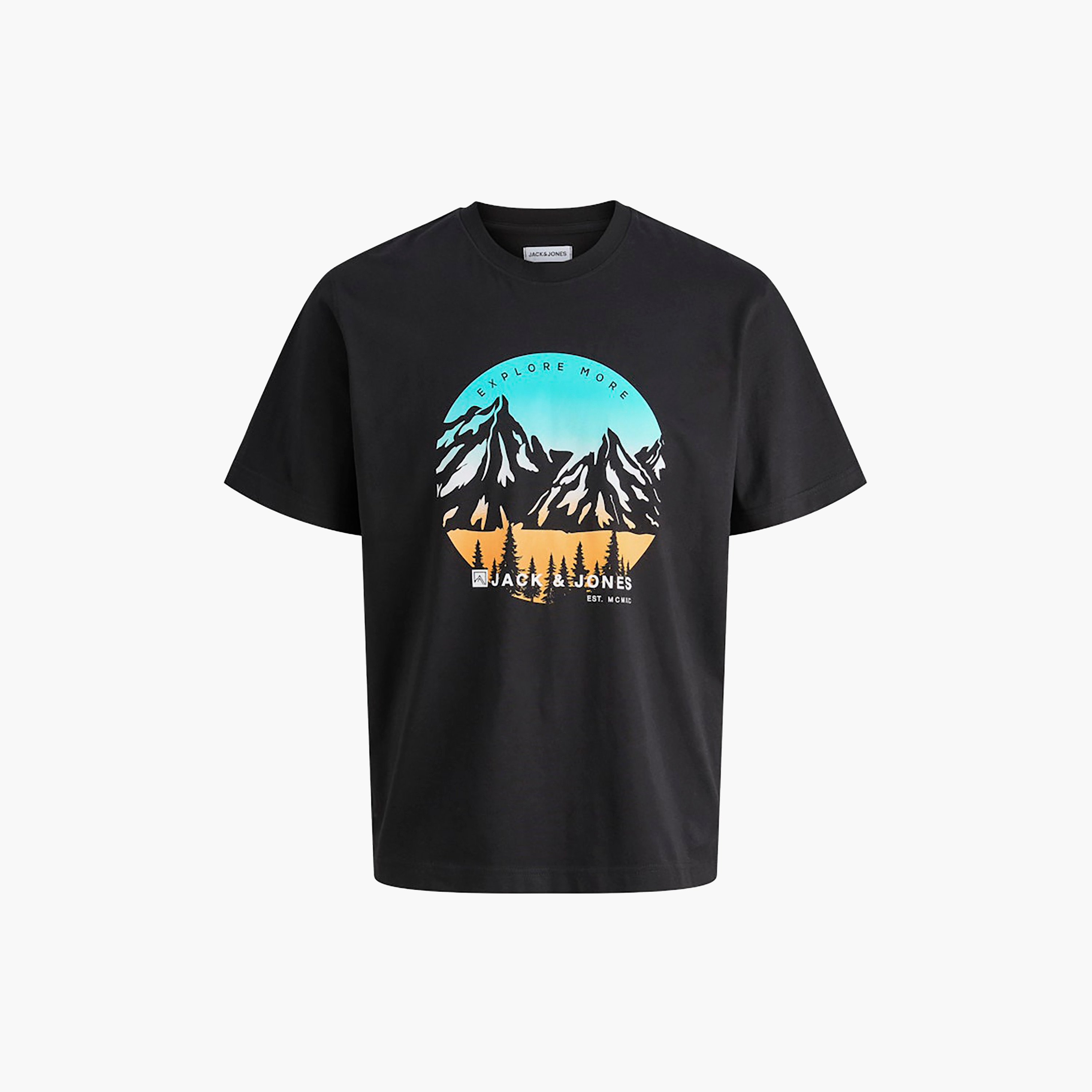 Jack & Jones Graphic Printed Crew Neck Short Sleeves Men's T-Shirt-men-clothing-tshirtsandpolos-tshirts-image-4