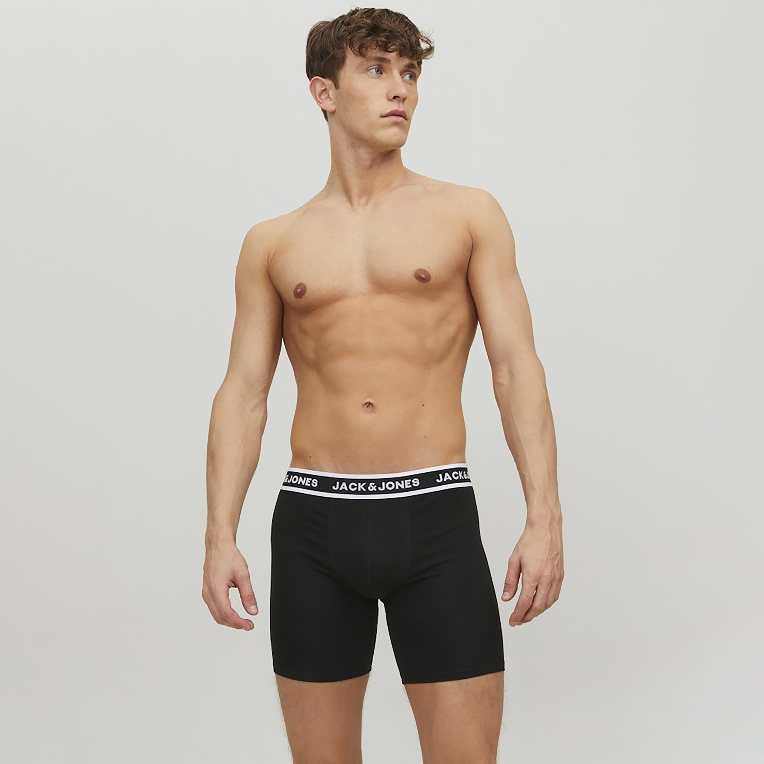 Jack & Jones Plus Size Pack of 3 Brand Print Waistband Men's Boxer Briefs-men-clothing-innerwear-underwear-image-3