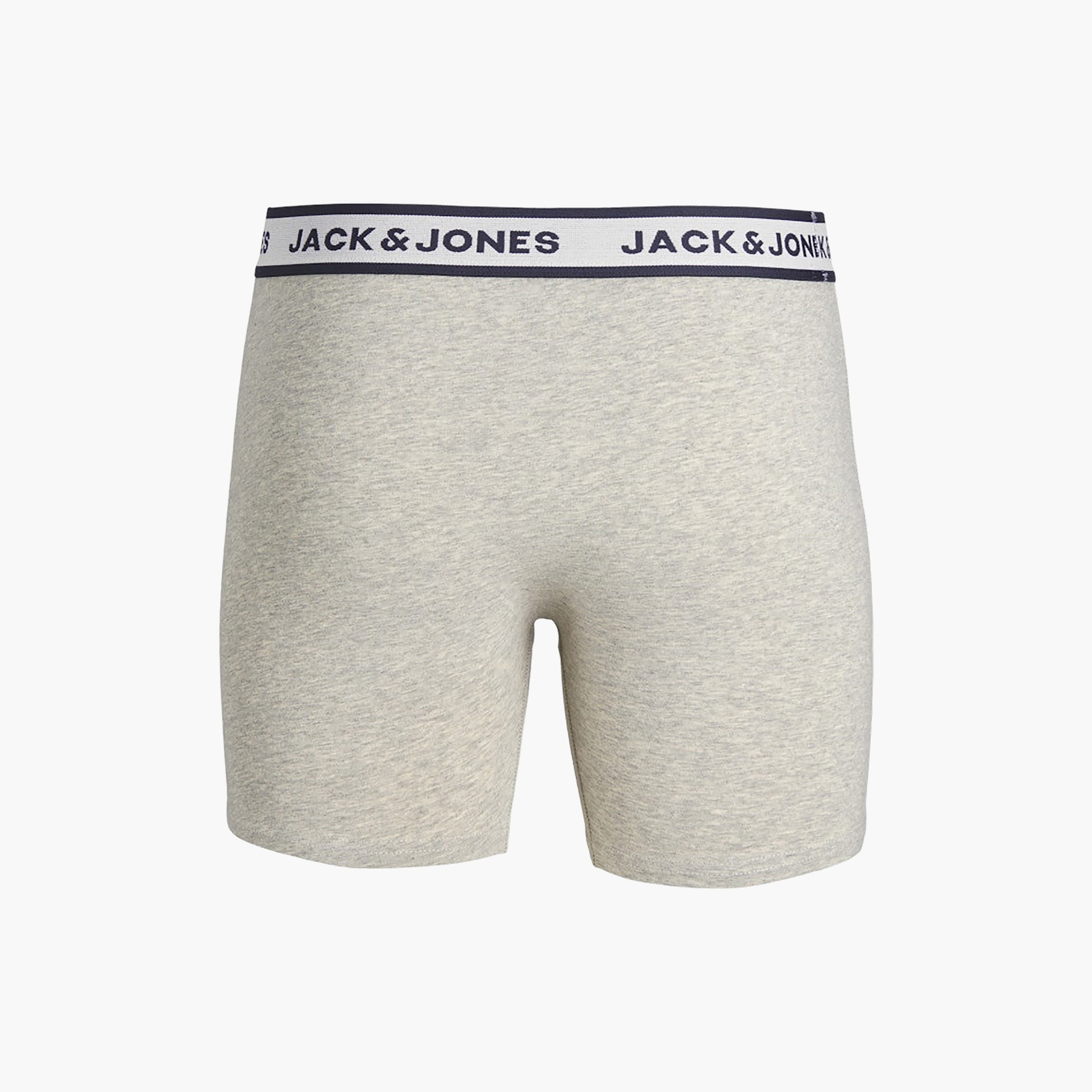 Jack & Jones Plus Size Pack of 3 Brand Print Waistband Men's Boxer Briefs-men-clothing-innerwear-underwear-image-4
