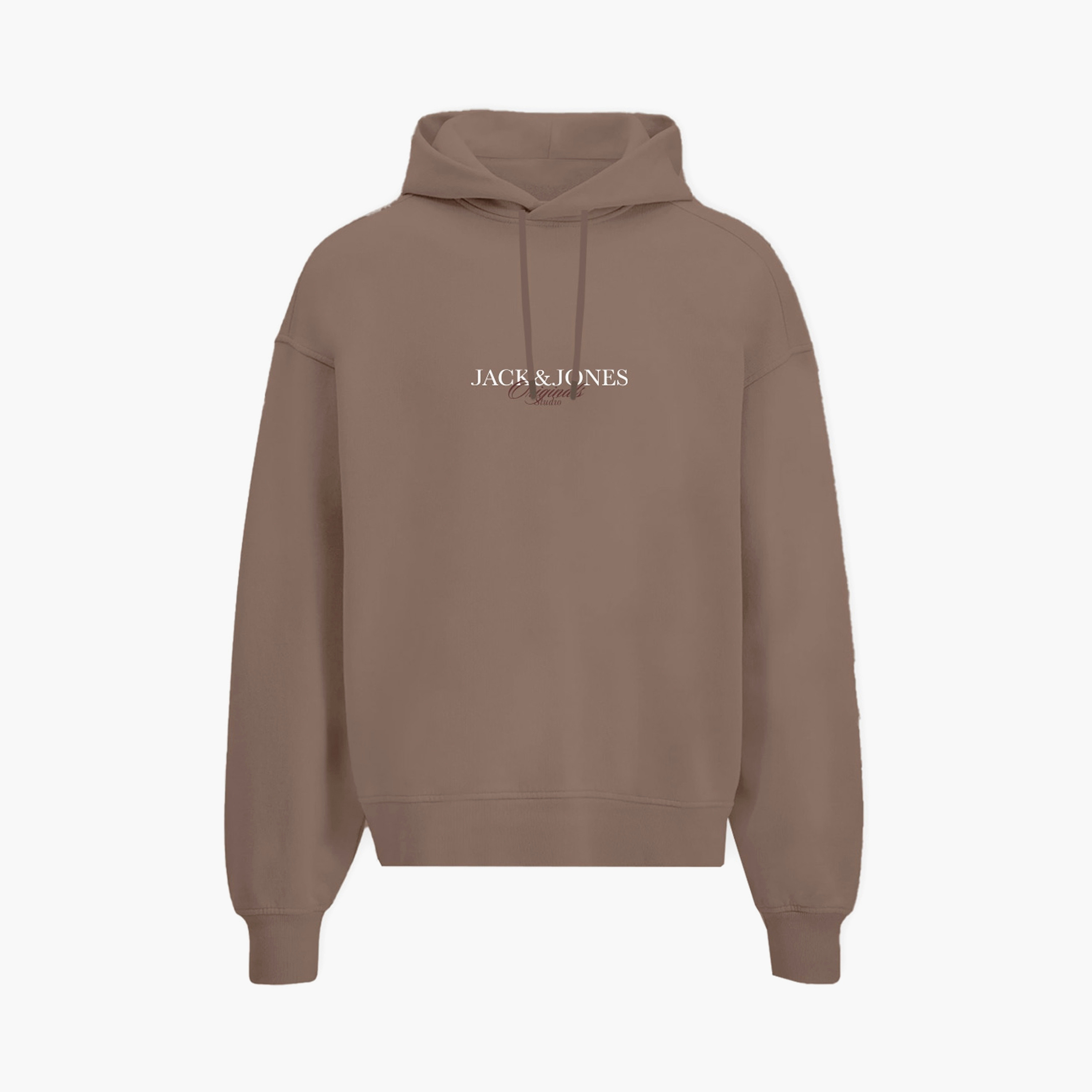 Jack & Jones Plain Hooded Neck Long Sleeves Men's Sweatshirt-men-winterwear-hoodiesandsweatshirts-image-3