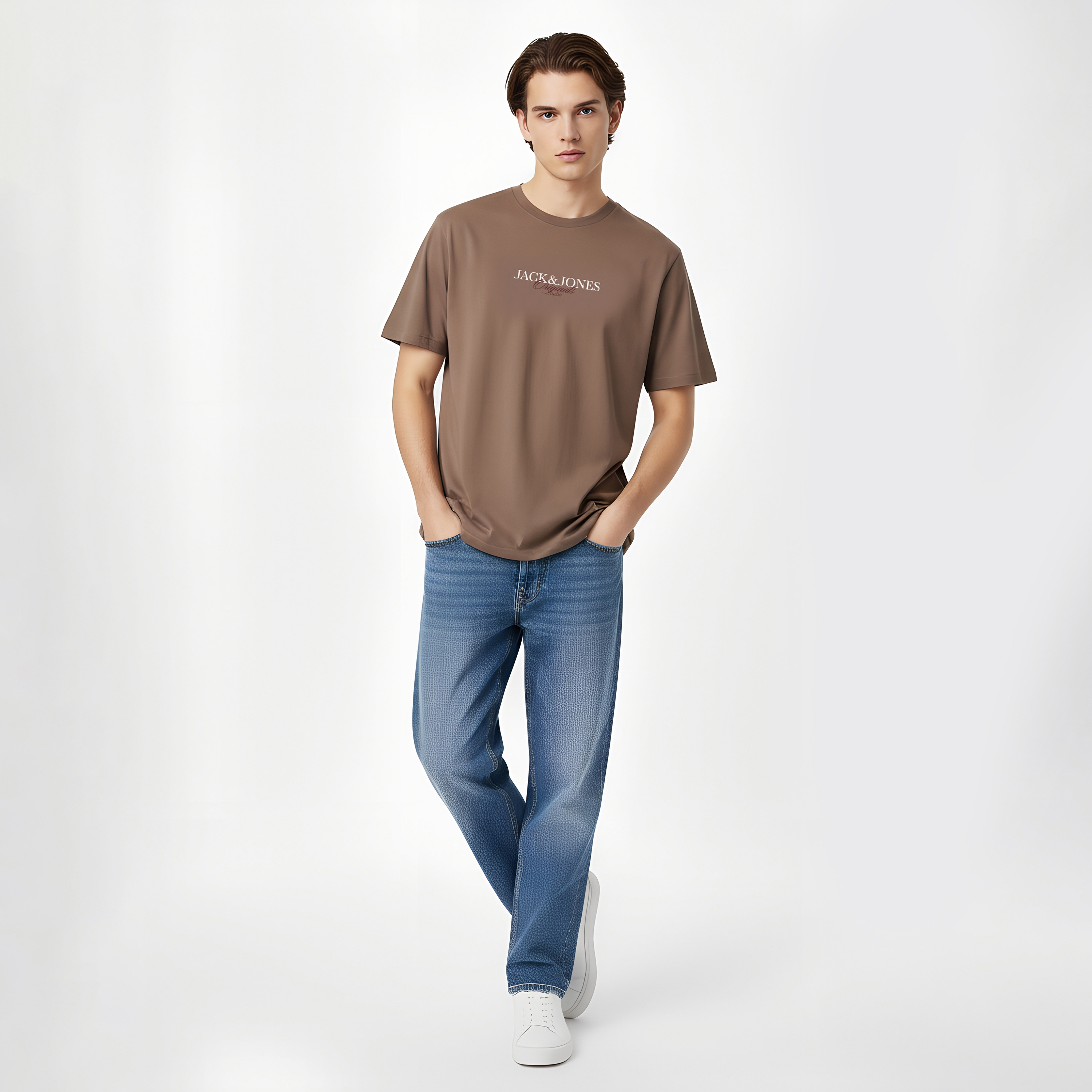 Jack & Jones Logo Crew Neck Short Sleeves Men's T-Shirt-men-clothing-tshirtsandpolos-tshirts-image-2