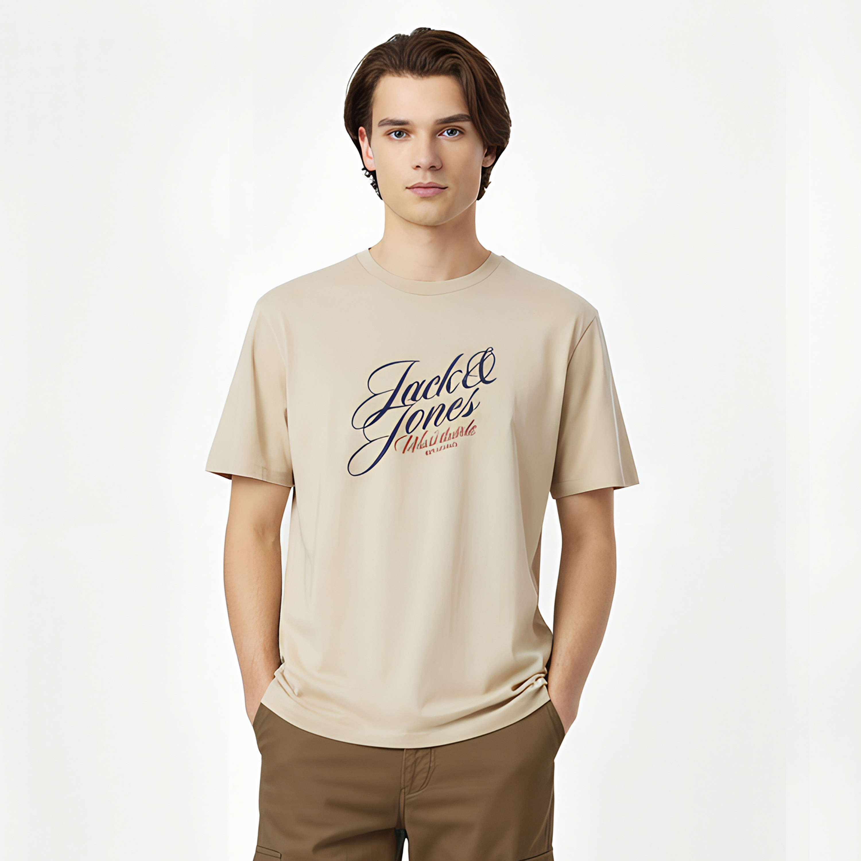Jack & Jones Printed Crew Neck Short Sleeves Men's T-Shirt-men-clothing-tshirtsandpolos-tshirts-image-1