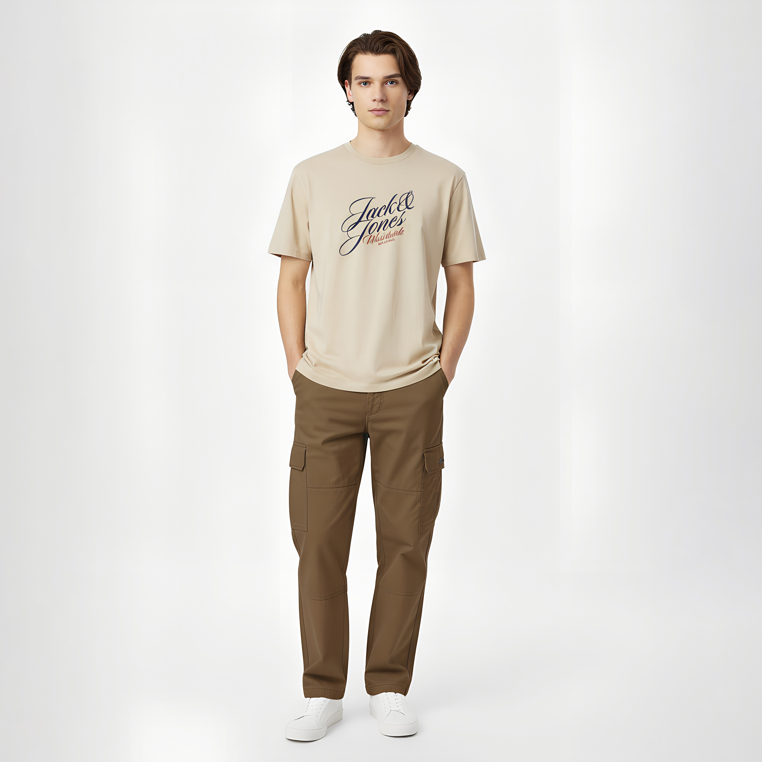 Jack & Jones Printed Crew Neck Short Sleeves Men's T-Shirt-men-clothing-tshirtsandpolos-tshirts-image-2