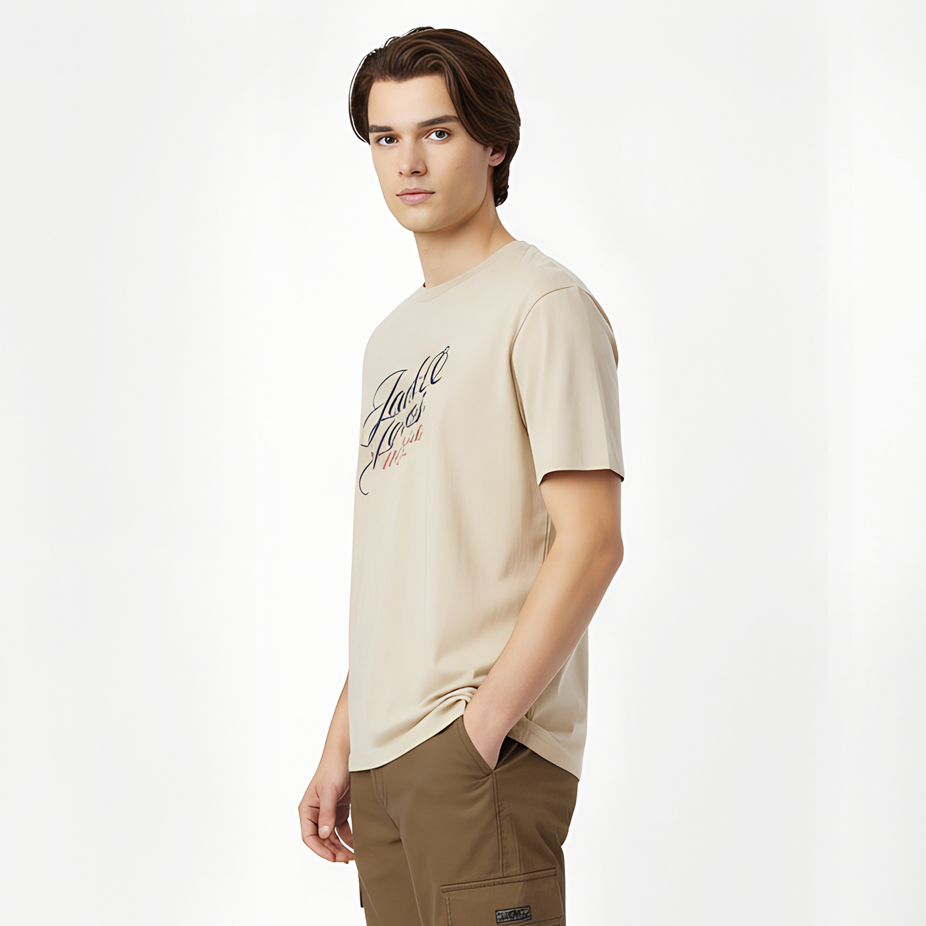 Jack & Jones Printed Crew Neck Short Sleeves Men's T-Shirt-men-clothing-tshirtsandpolos-tshirts-image-3