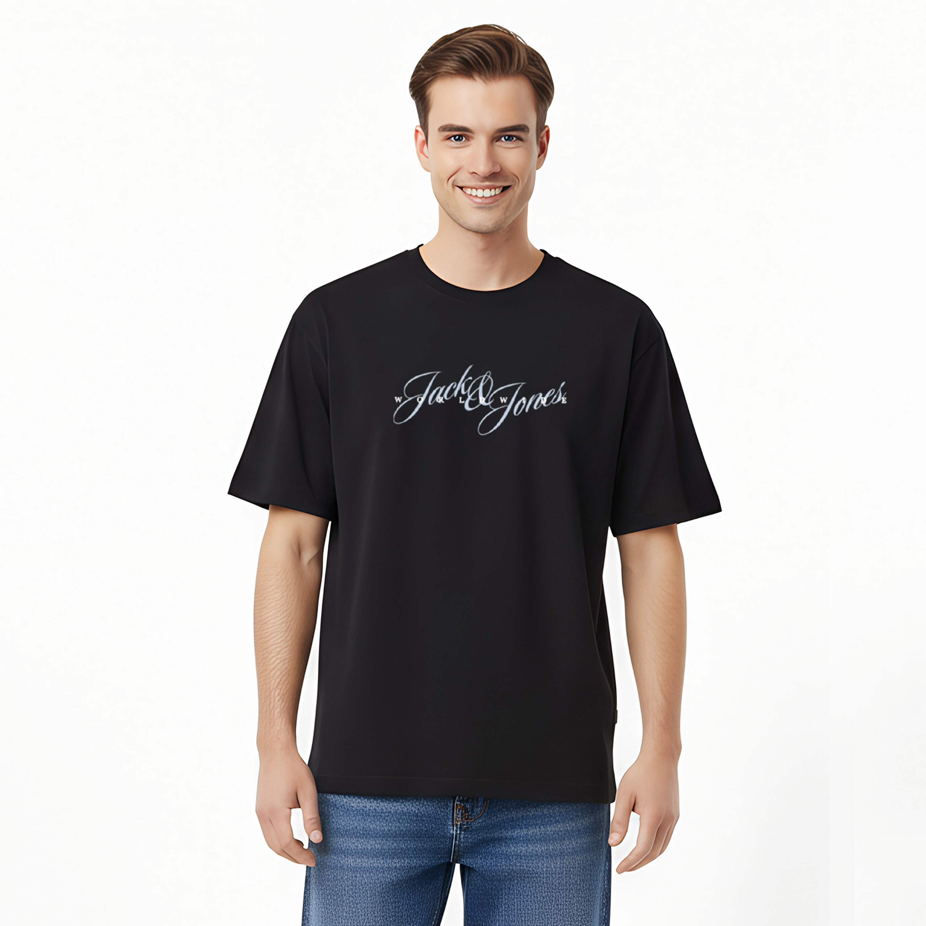 Jack & Jones Printed Crew Neck Short Sleeves Men's T-Shirt-men-clothing-tshirtsandpolos-tshirts-image-4