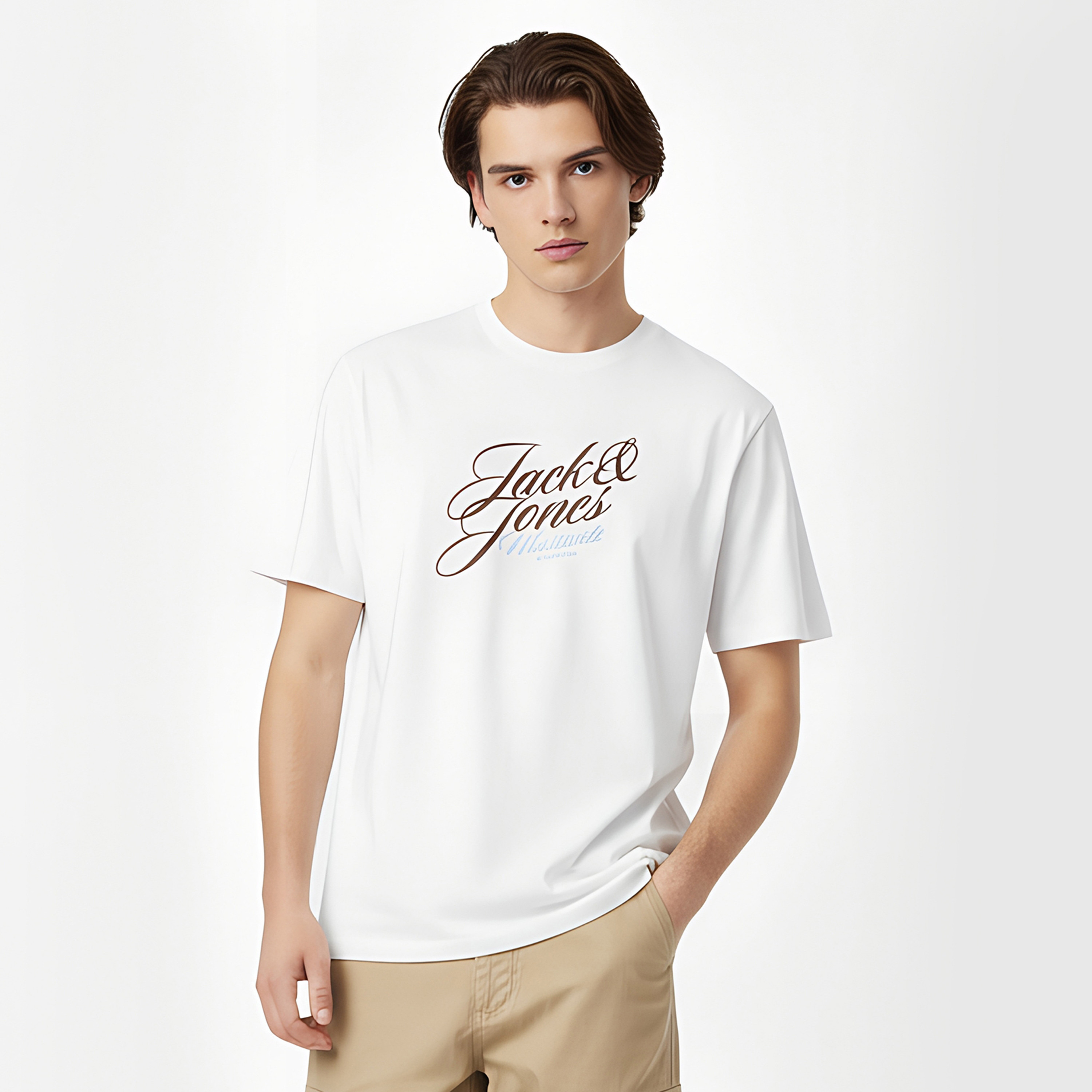 Jack & Jones Printed Crew Neck Short Sleeves Men's T-Shirt-men-clothing-tshirtsandpolos-tshirts-image-7