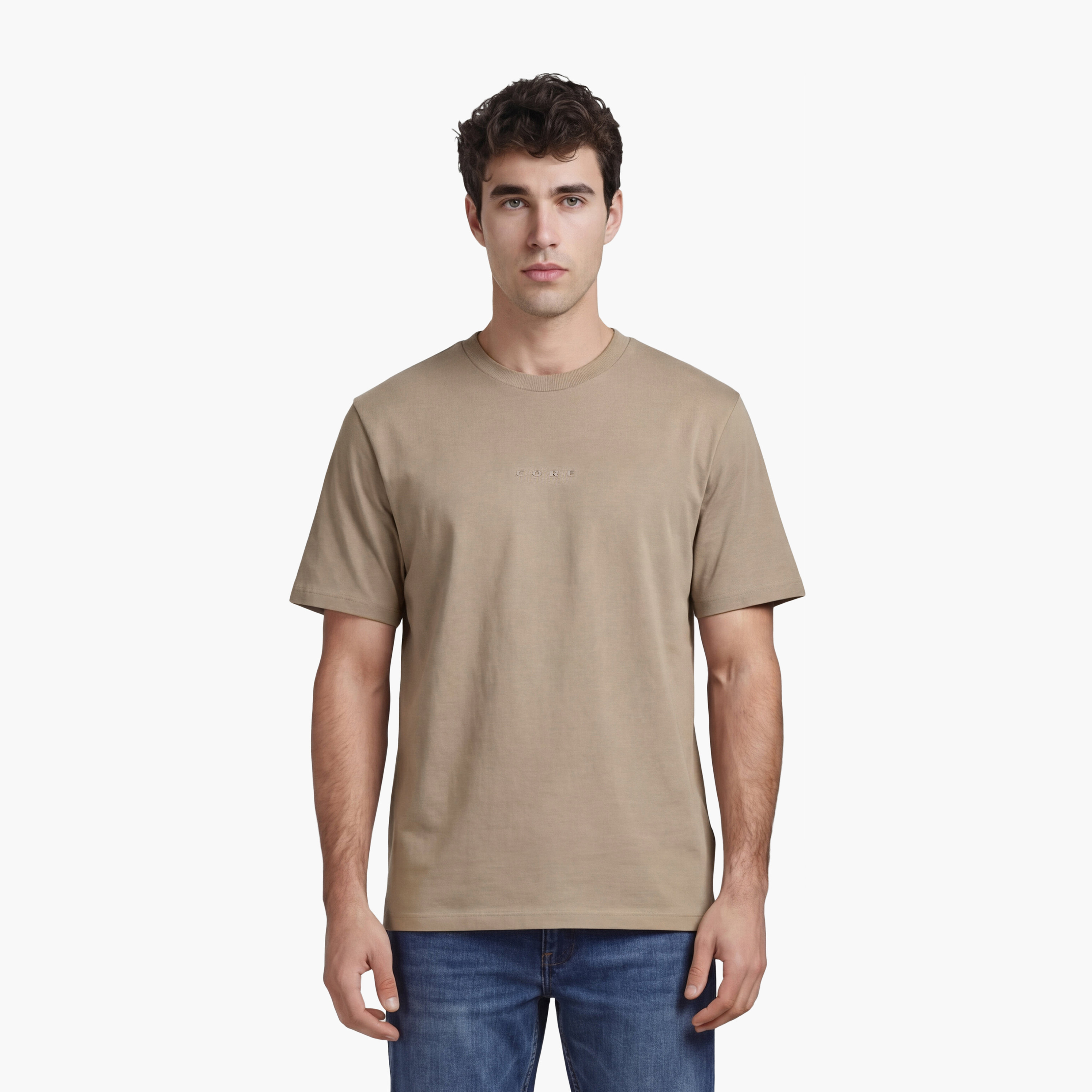 تيشيرت رجالي سادة بياقة دائرية وأكمام قصيرة من جاك ان جونز-men-clothing-tshirtsandpolos-tshirts-image-9