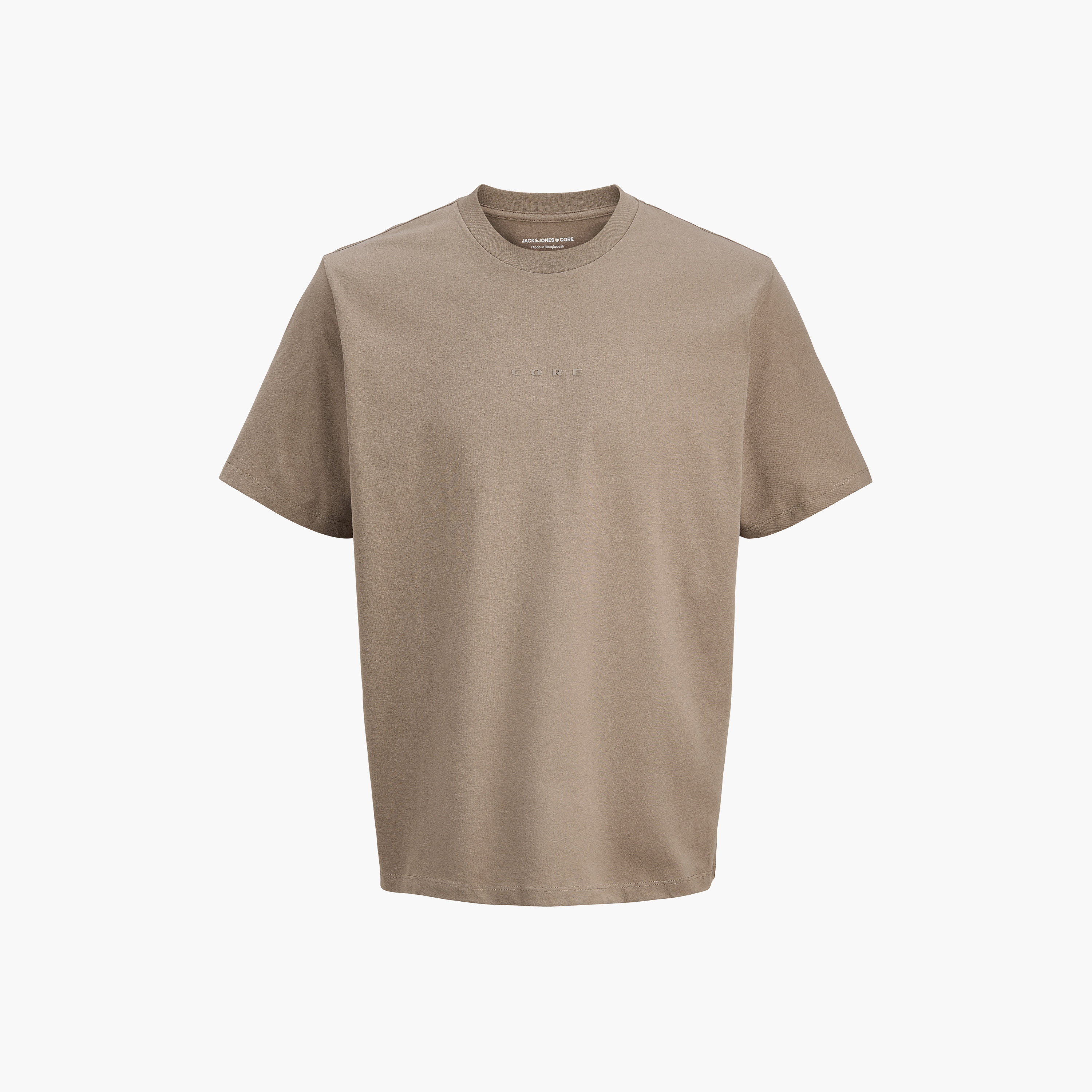 Jack & Jones Plain Crew Neck Short Sleeves Men's T-Shirt-men-clothing-tshirtsandpolos-tshirts-image-4