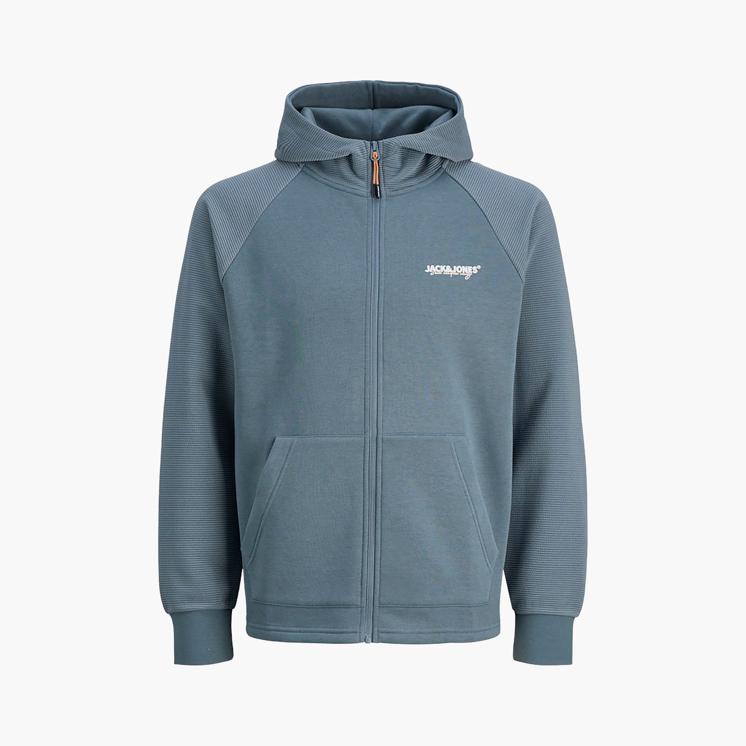هودي رجالي سادة بأكمام طويلة وسحاب مقاس كبيرة من جاك آند جونز-men-winterwear-hoodiesandsweatshirts-image-10