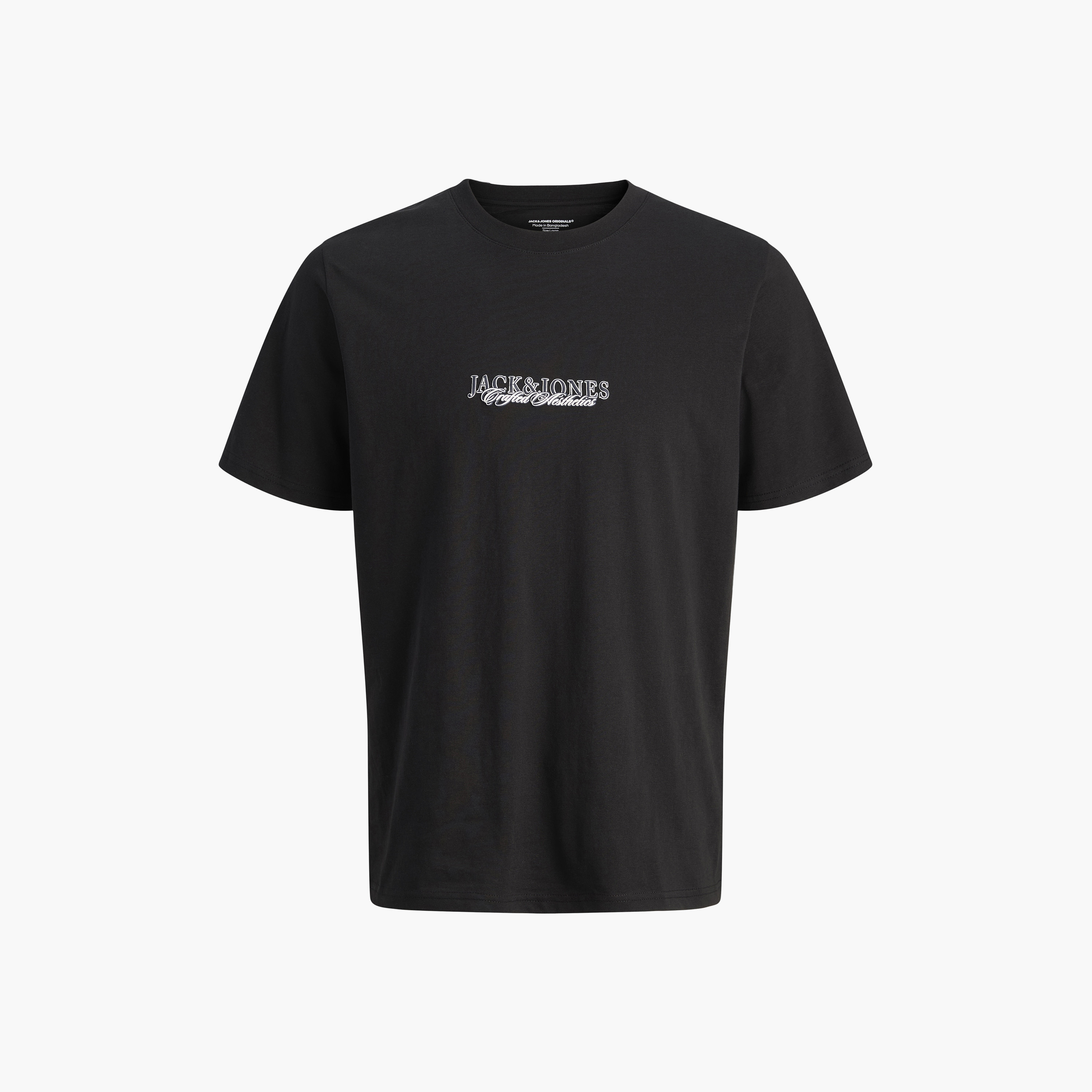 Jack & Jones Plain Crew Neck Short Sleeves Men's T-Shirt-men-clothing-tshirtsandpolos-tshirts-image-4