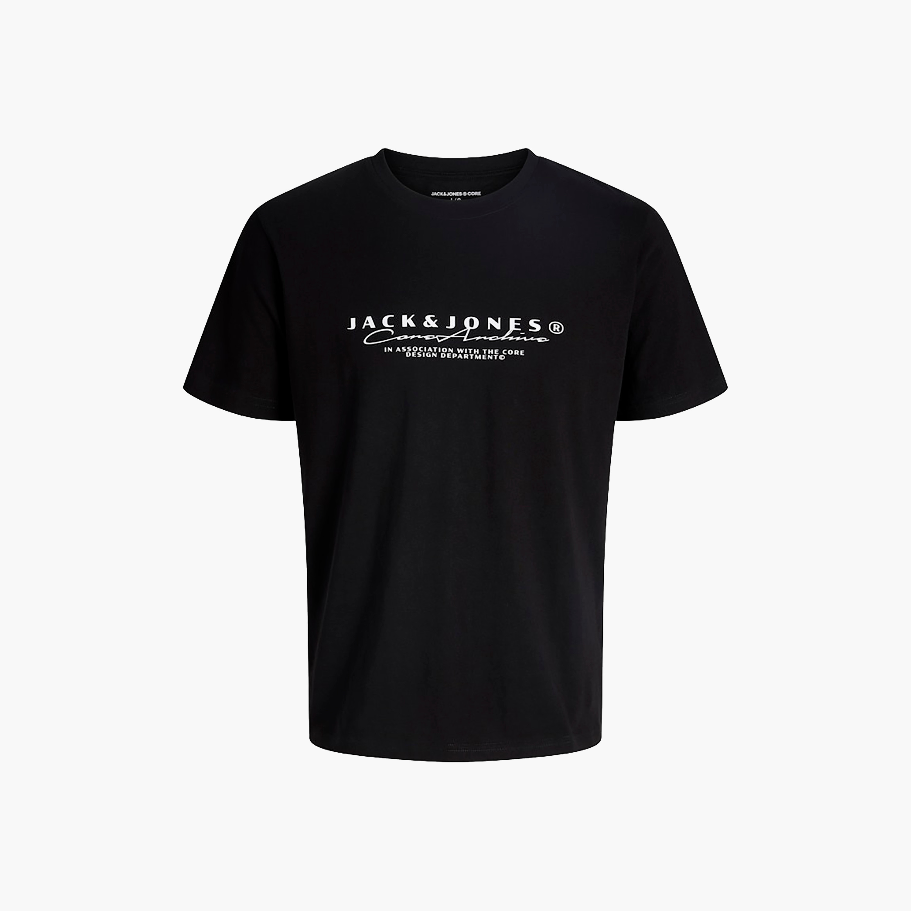 تيشيرت رجالي مطبوع برسومات بياقة دائرية وأكمام قصيرة من جاك آند جونز-men-clothing-tshirtsandpolos-tshirts-image-4