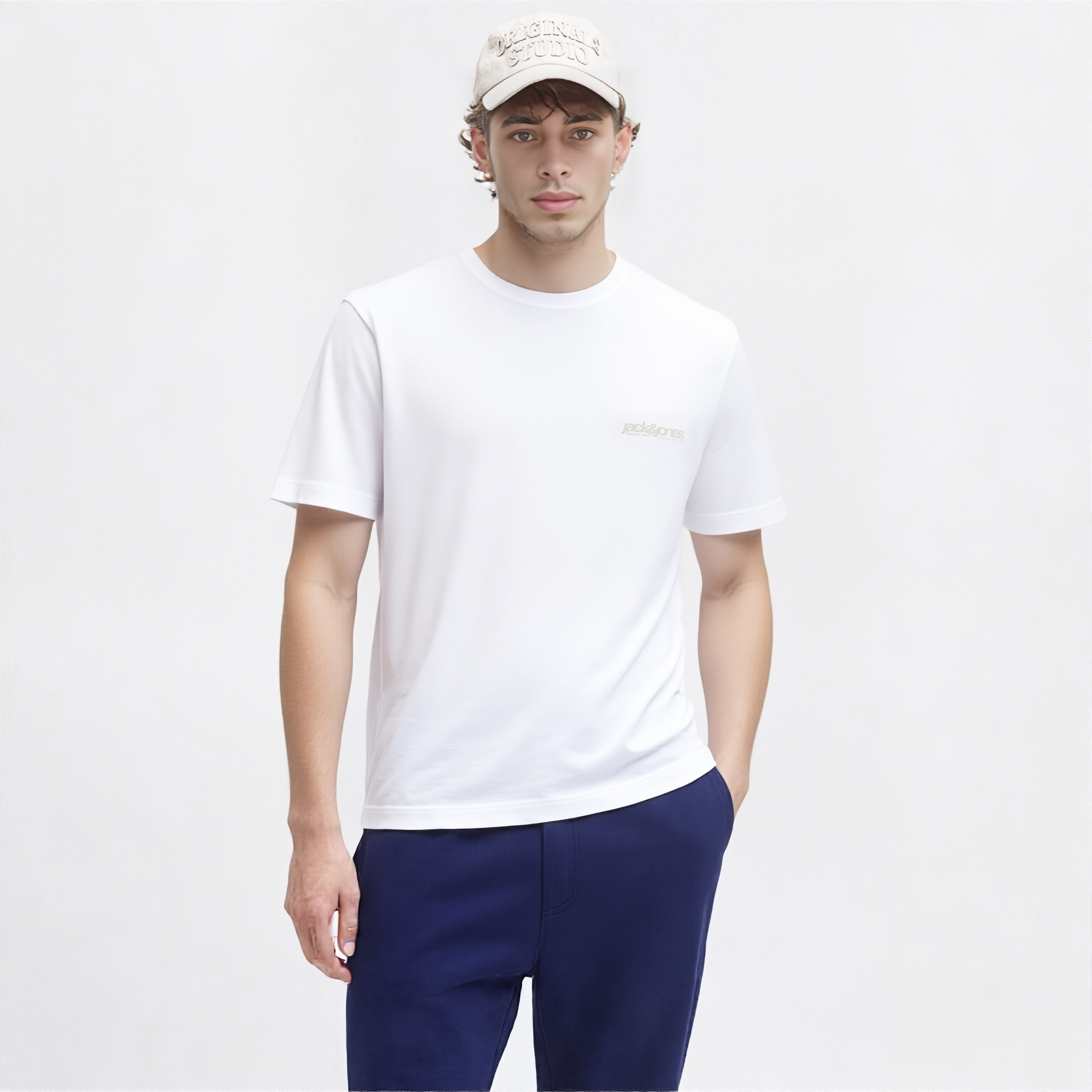 Jack & Jones Graphic Print Crew Neck Short Sleeves Men's T-Shirt-men-clothing-tshirtsandpolos-tshirts-image-1