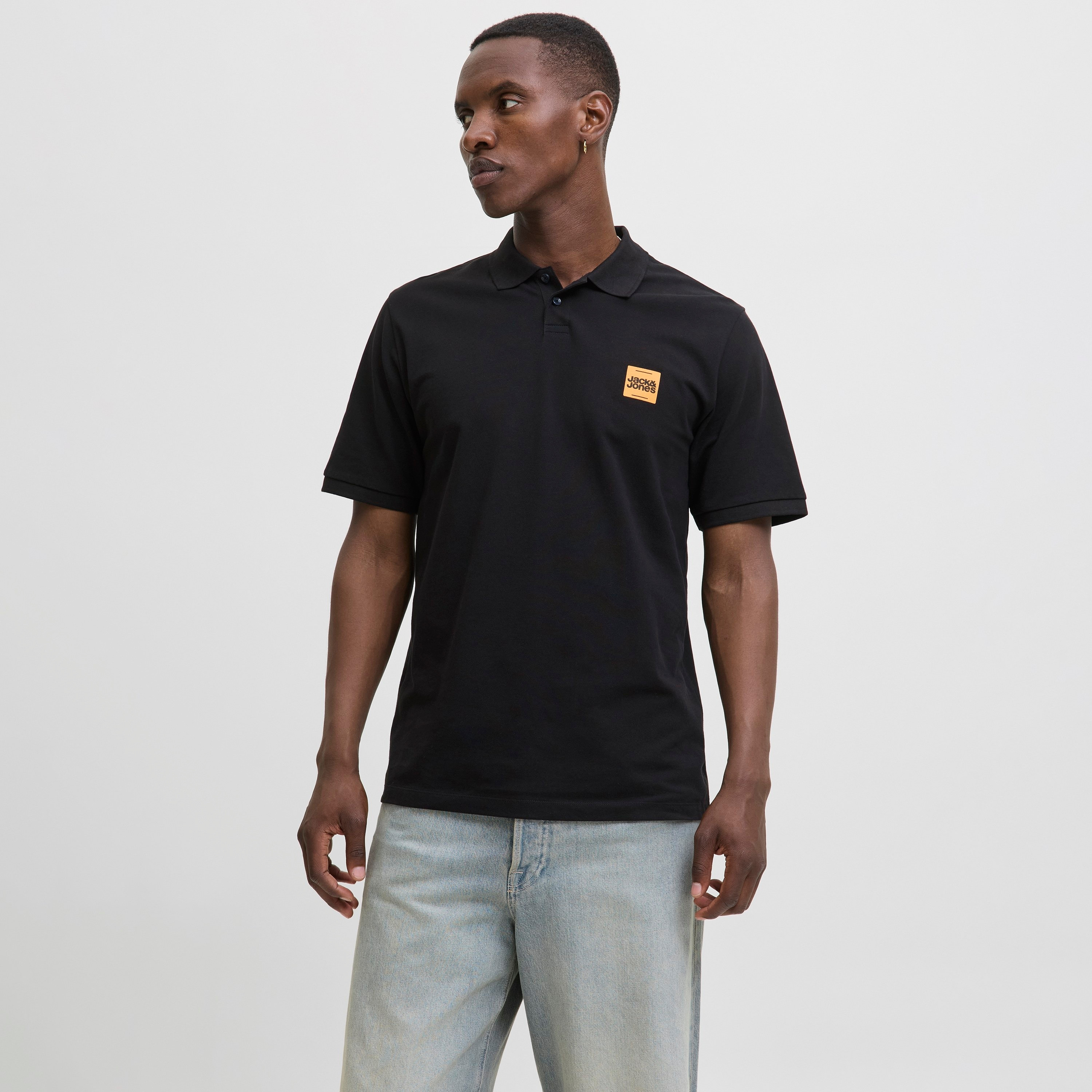 Jack & Jones Plain Collared Short Sleeves Men's Polo T-Shirt-men-clothing-tshirtsandpolos-polos-image-1