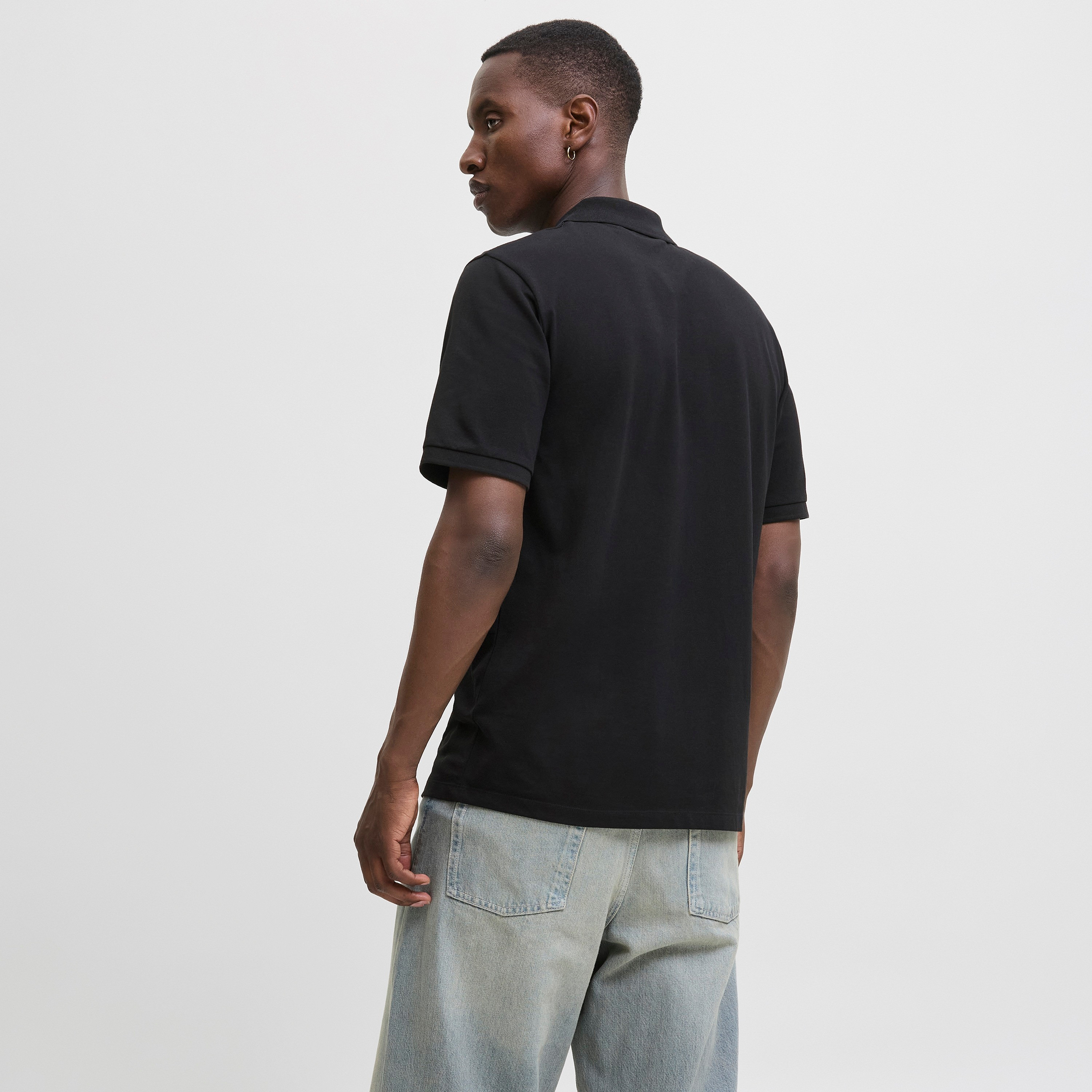 Jack & Jones Plain Collared Short Sleeves Men's Polo T-Shirt-men-clothing-tshirtsandpolos-polos-image-4