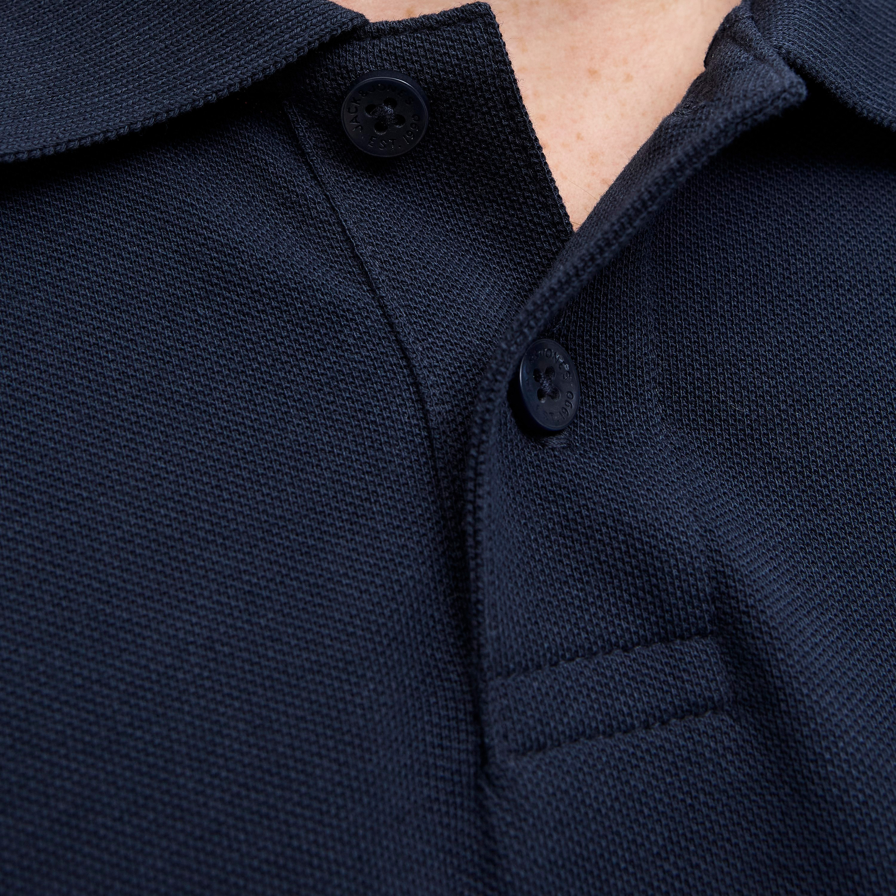 تي شيرت بولو رجالي سادة بياقة وأكمام قصيرة من جاك اند جونز-men-clothing-tshirtsandpolos-polos-image-10