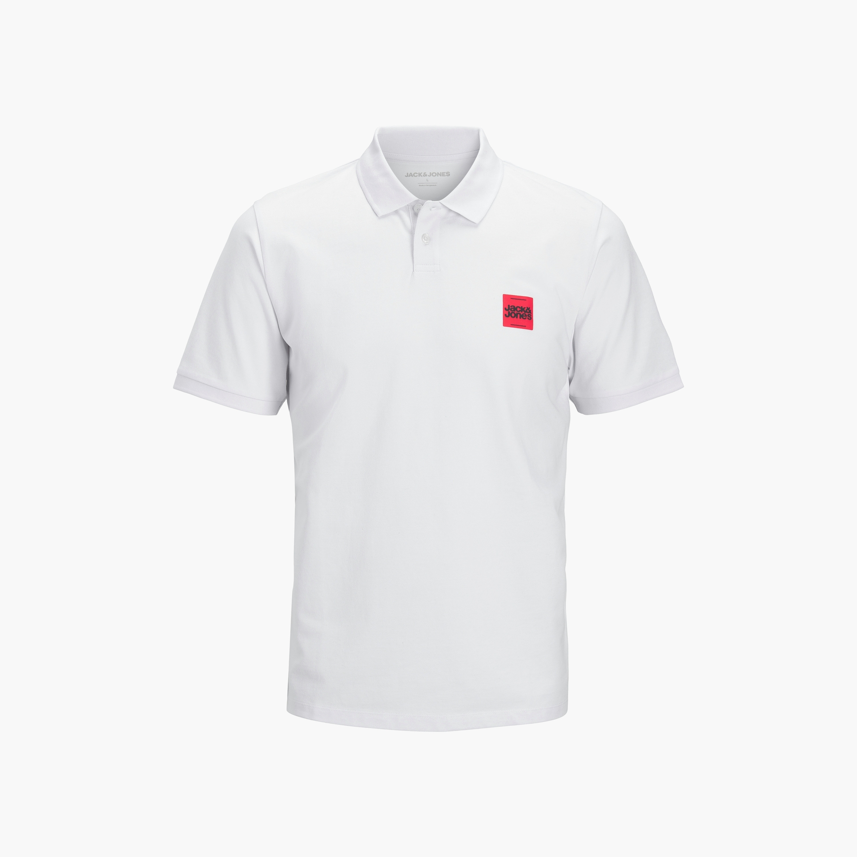 تي شيرت بولو رجالي سادة بياقة وأكمام قصيرة من جاك اند جونز-men-clothing-tshirtsandpolos-polos-image-3