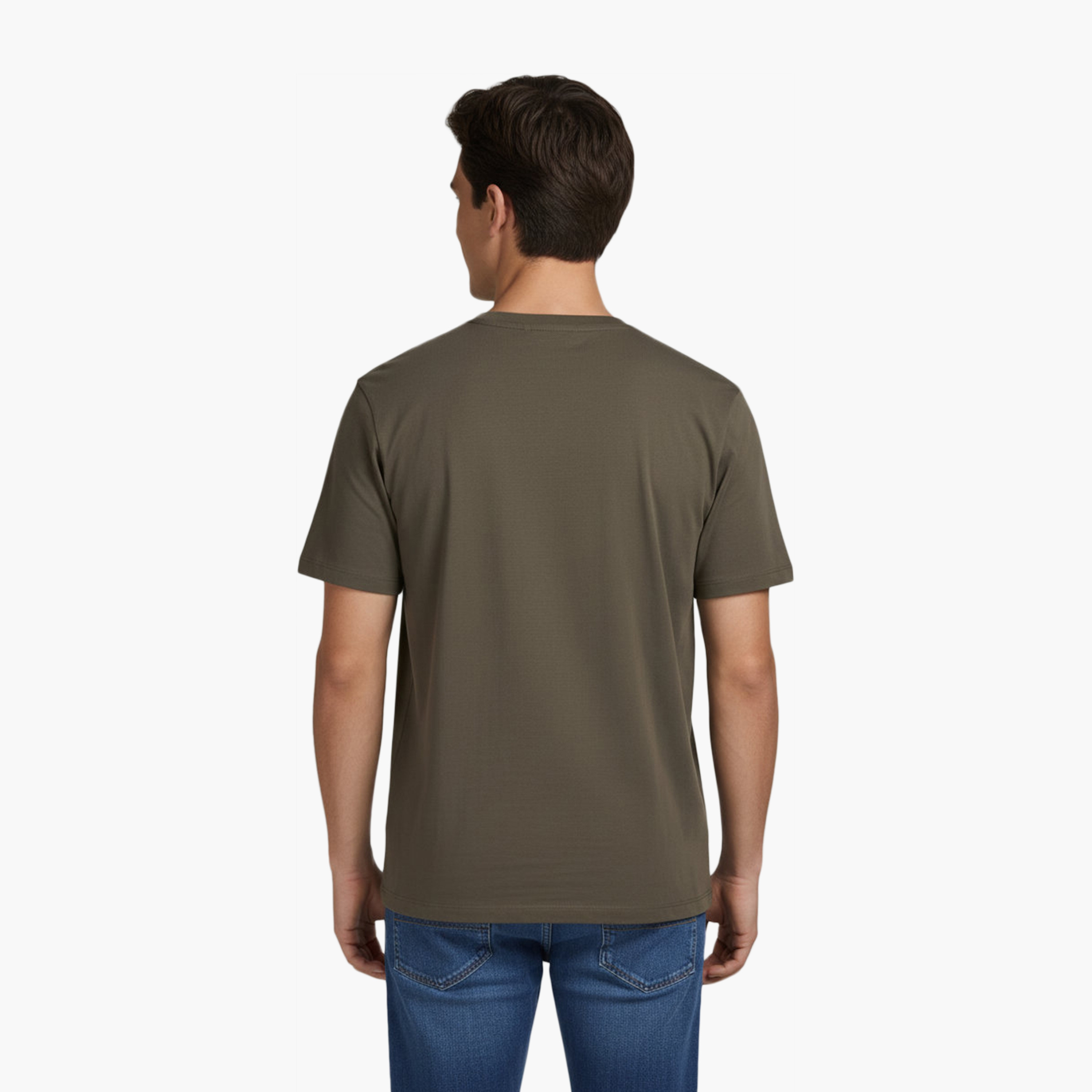 تيشيرت رجالي سادة بياقة دائرية وأكمام قصيرة من جاك ان جونز-men-clothing-tshirtsandpolos-tshirts-image-8