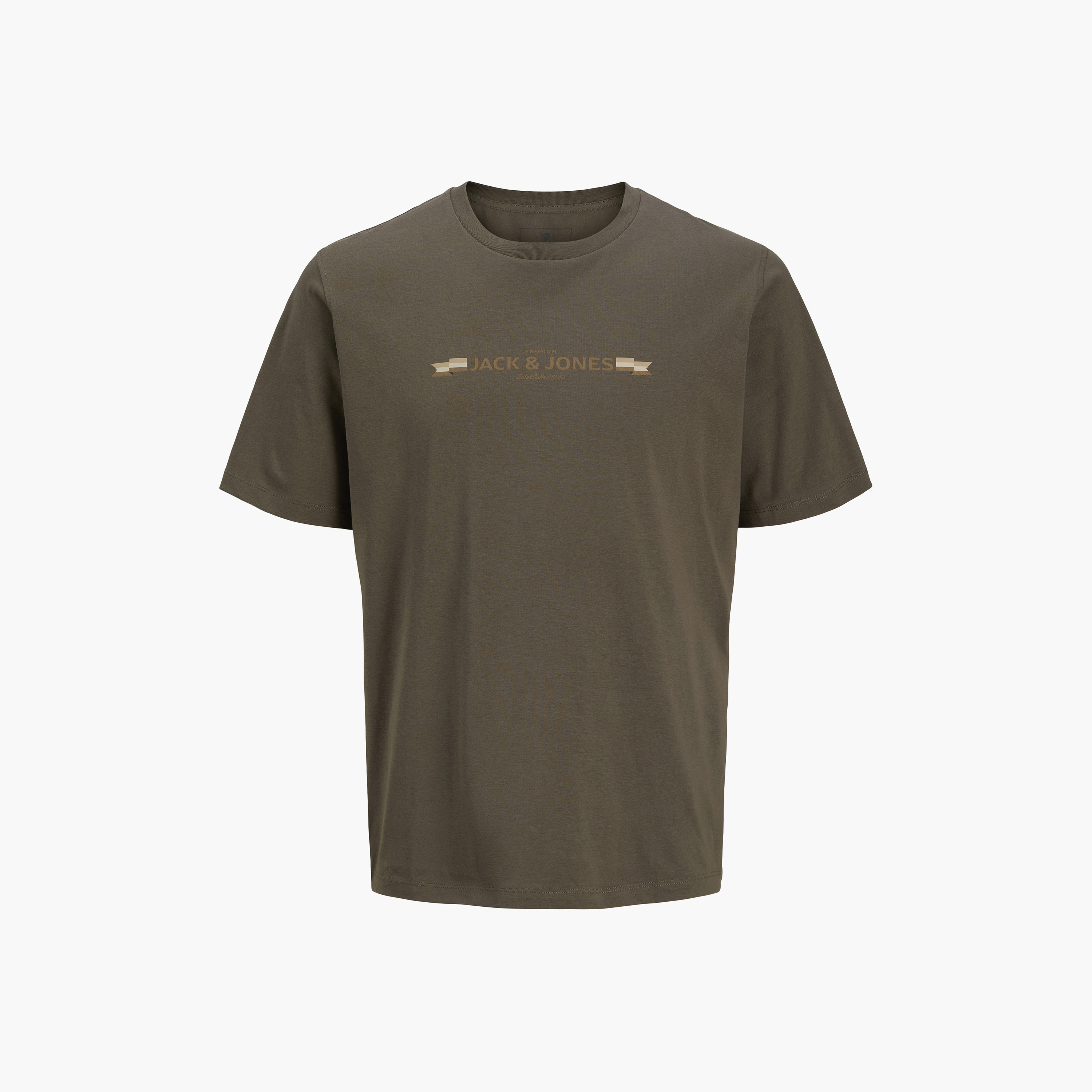 تيشيرت رجالي سادة بياقة دائرية وأكمام قصيرة من جاك ان جونز-men-clothing-tshirtsandpolos-tshirts-image-12