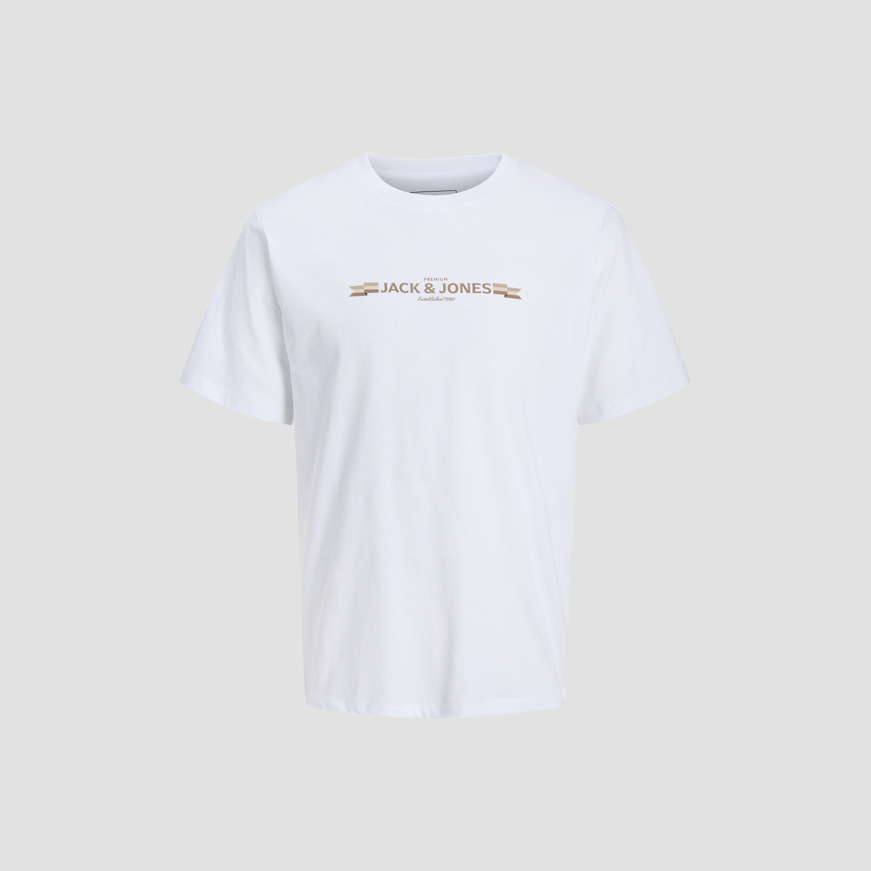 Jack & Jones Plain Crew Neck Short Sleeves Men's T-Shirt-men-clothing-tshirtsandpolos-tshirts-image-5