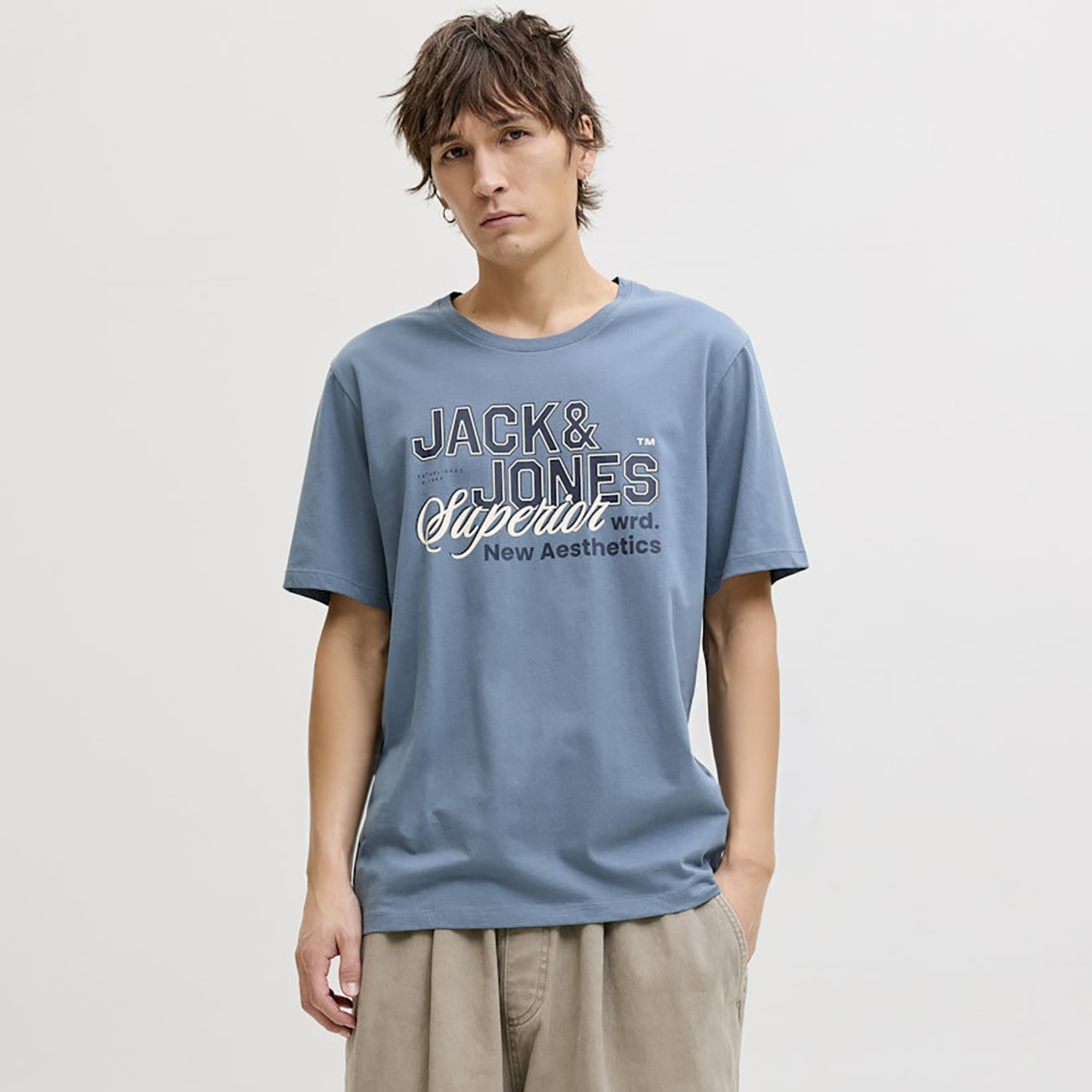 Jack & Jones Printed Crew Neck Short Sleeves Men's T-Shirt-men-clothing-tshirtsandpolos-tshirts-image-1