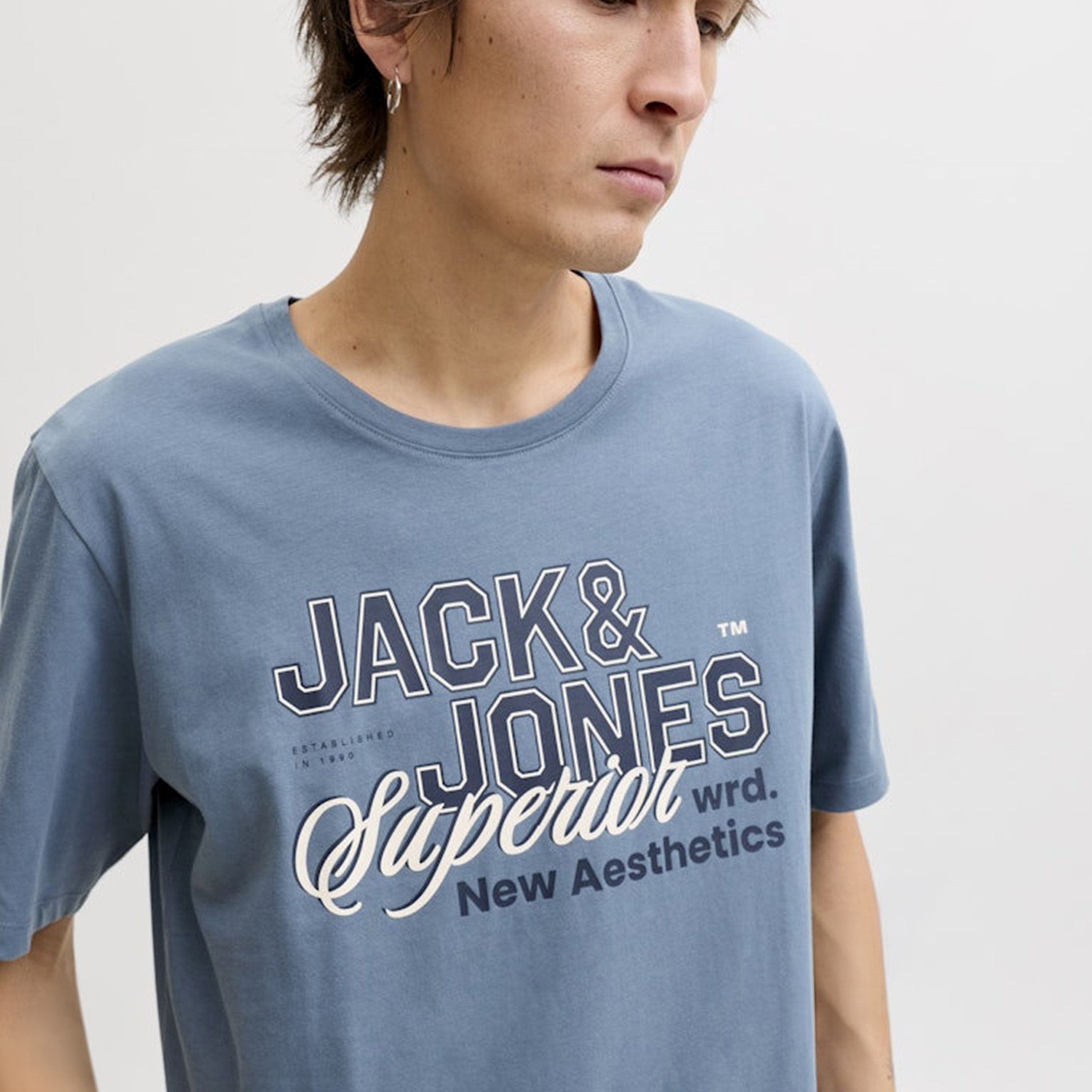 Jack & Jones Printed Crew Neck Short Sleeves Men's T-Shirt-men-clothing-tshirtsandpolos-tshirts-image-3