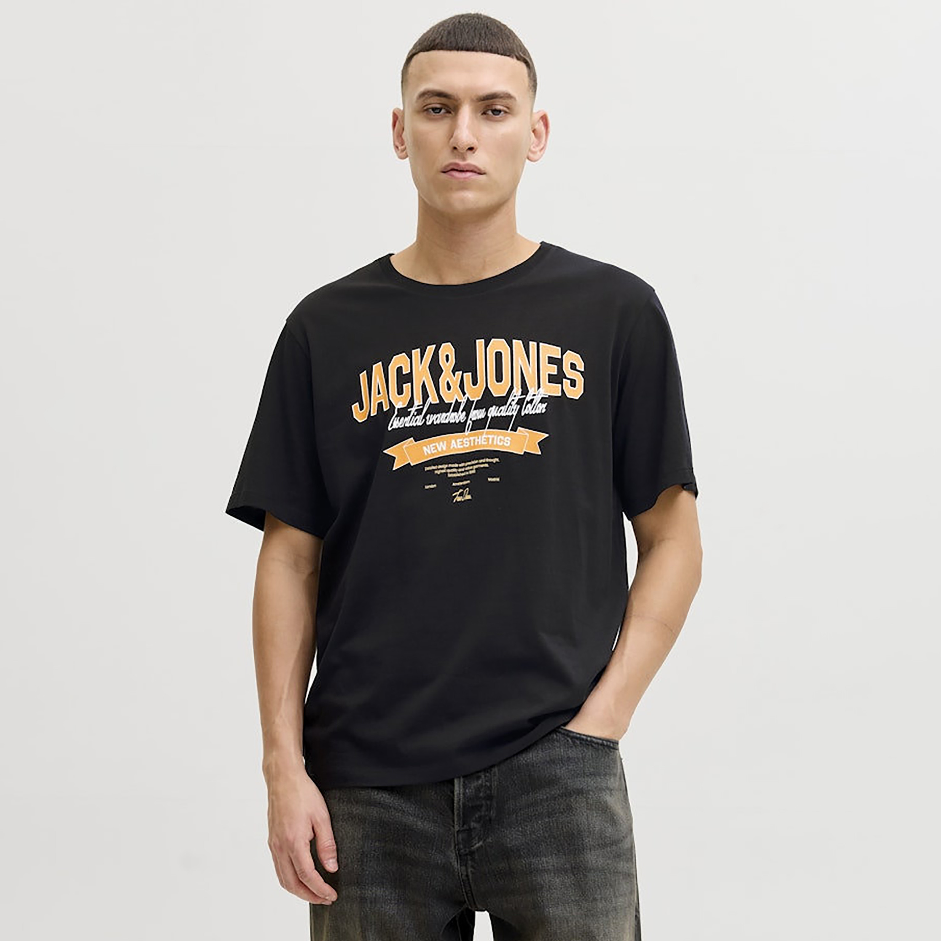 Jack & Jones Printed Crew Neck Short Sleeves Men's T-Shirt-men-clothing-tshirtsandpolos-tshirts-image-1