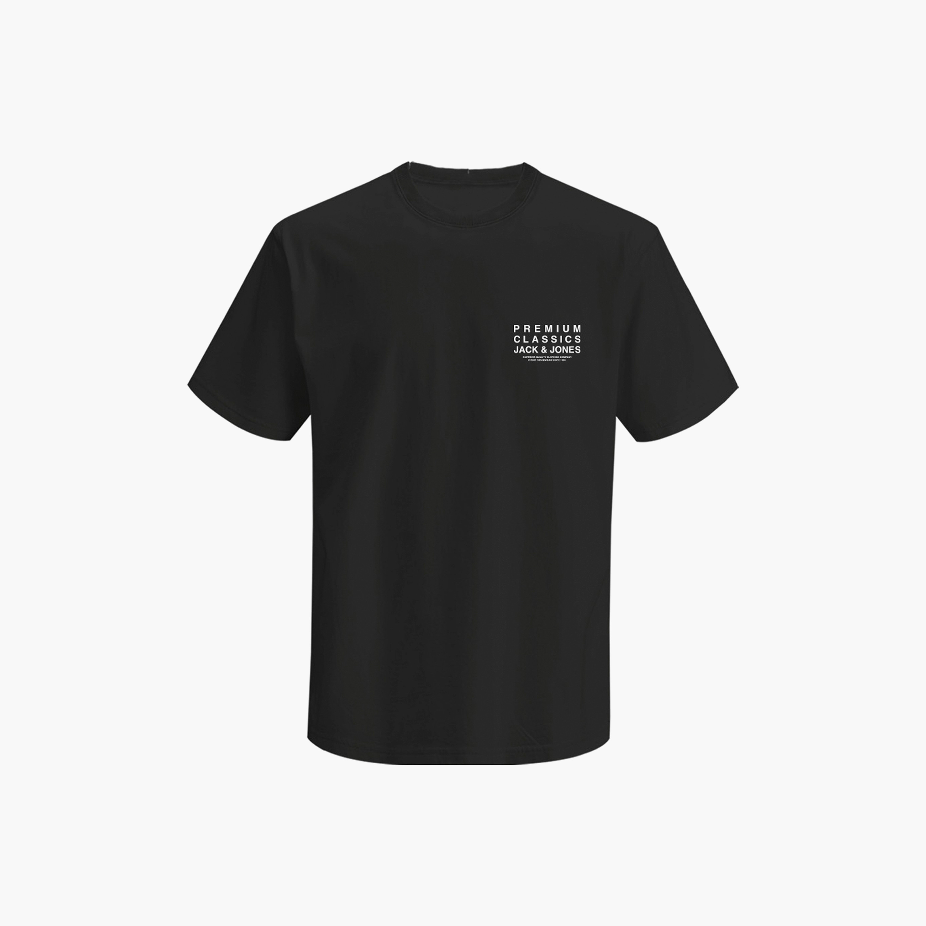 تيشيرت رجالي سادة بياقة دائرية وأكمام قصيرة من جاك ان جونز-men-clothing-tshirtsandpolos-tshirts-image-3