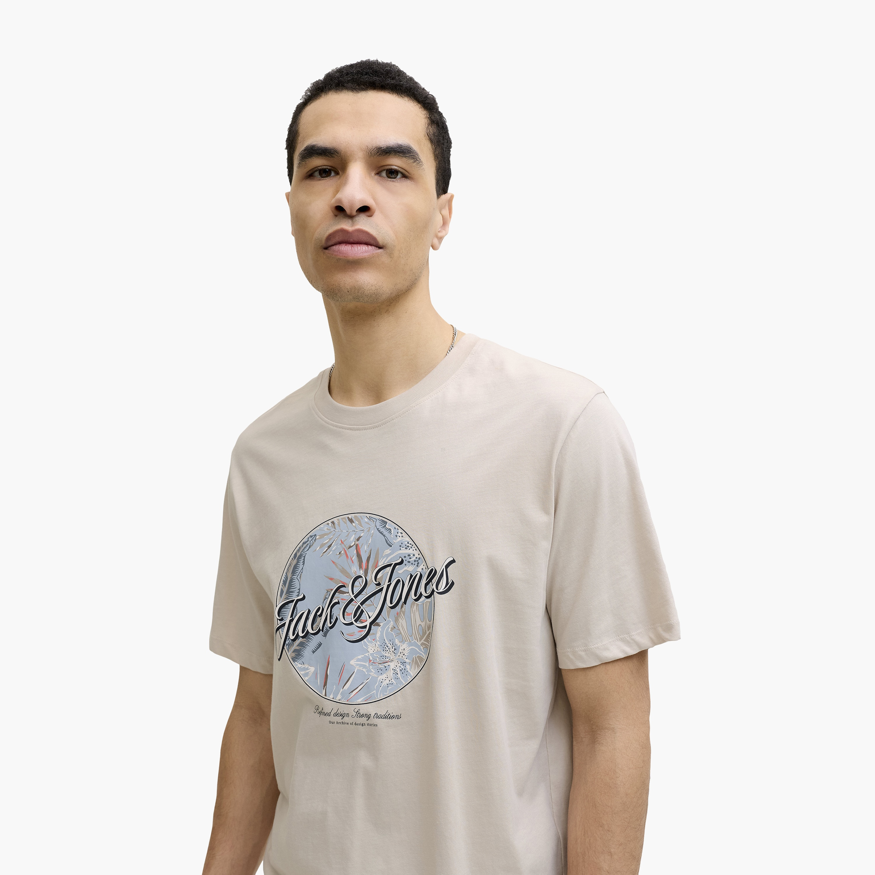 Jack & Jones Graphic Crew Neck Short Sleeves Men's T-Shirt-men-clothing-tshirtsandpolos-tshirts-image-2