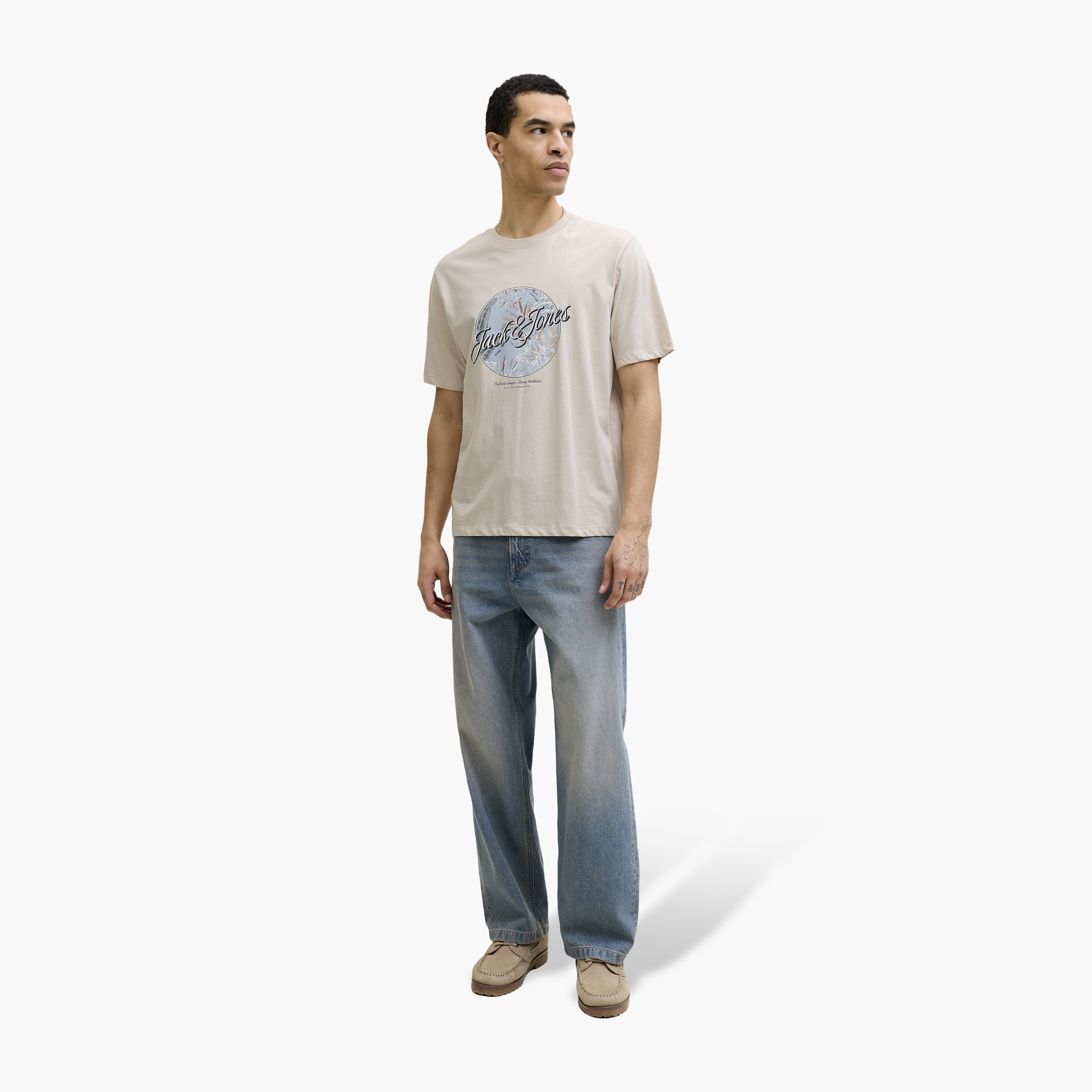 Jack & Jones Graphic Crew Neck Short Sleeves Men's T-Shirt-men-clothing-tshirtsandpolos-tshirts-image-3