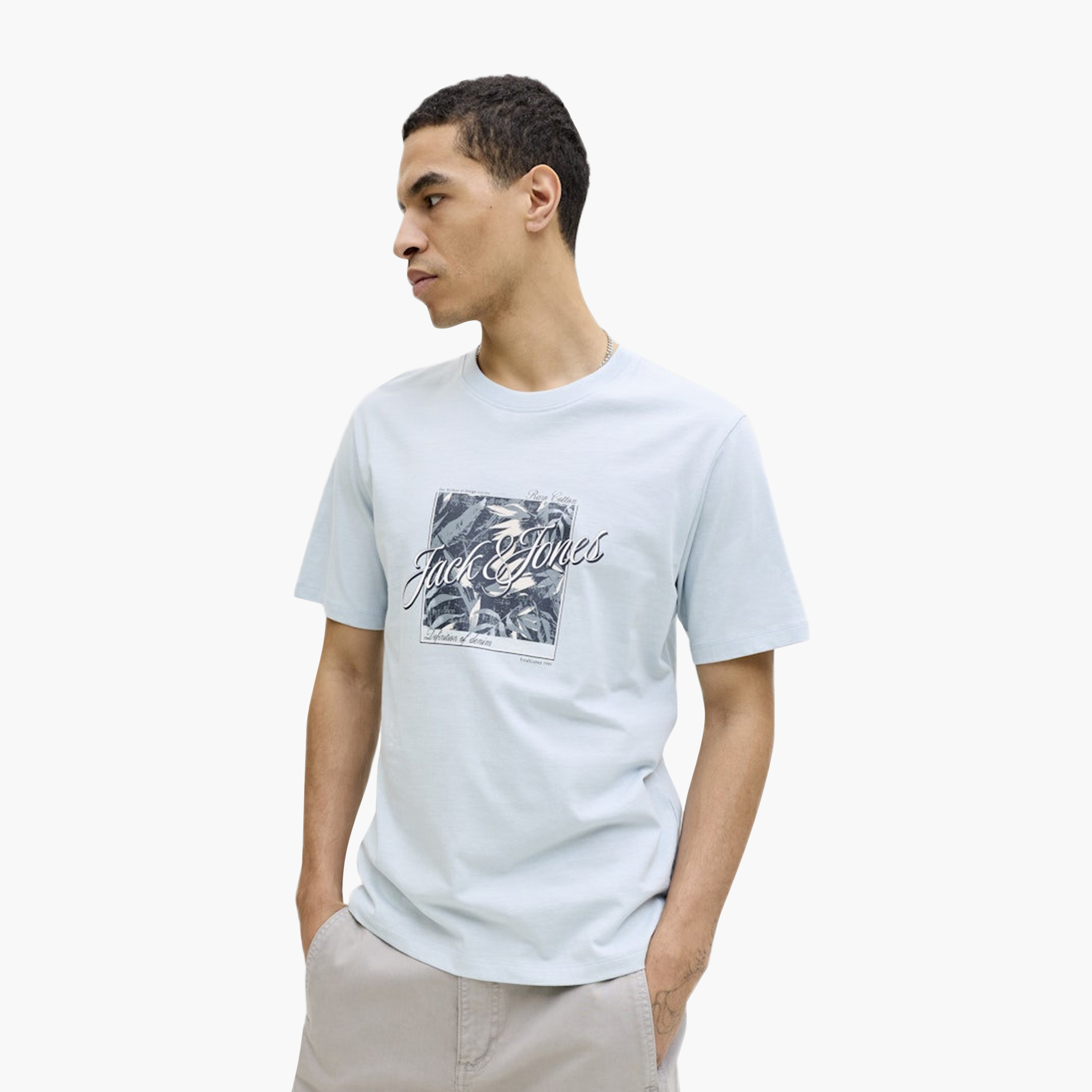 Jack & Jones Graphic Crew Neck Short Sleeves Men's T-Shirt-men-clothing-tshirtsandpolos-tshirts-image-3