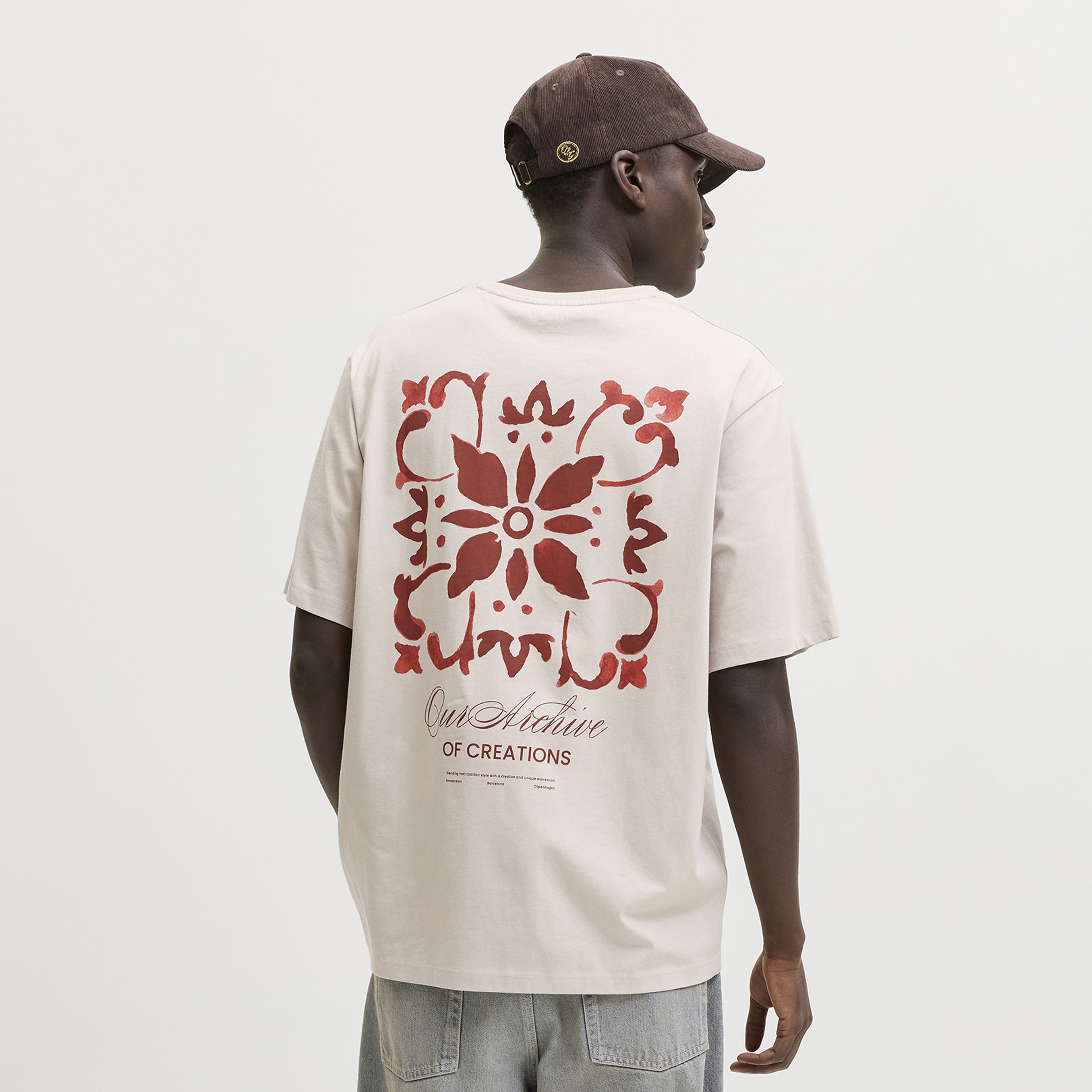 Jack & Jones Graphic Print Crew Neck Short Sleeves Men's T-Shirt-men-clothing-tshirtsandpolos-tshirts-image-4