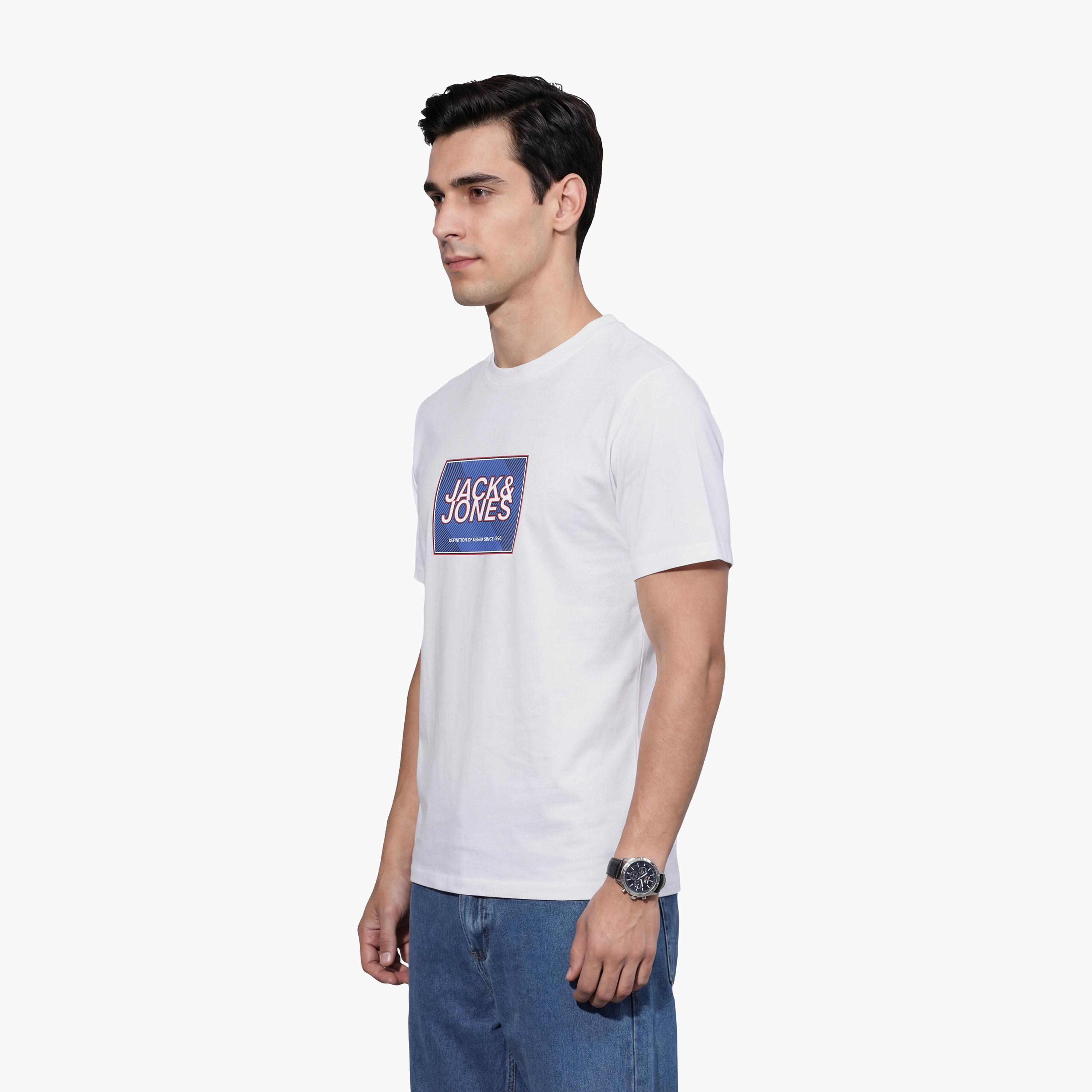 Jack & Jones Graphic Print Crew Neck Short Sleeves Men's T-Shirt-men-clothing-tshirtsandpolos-tshirts-image-3