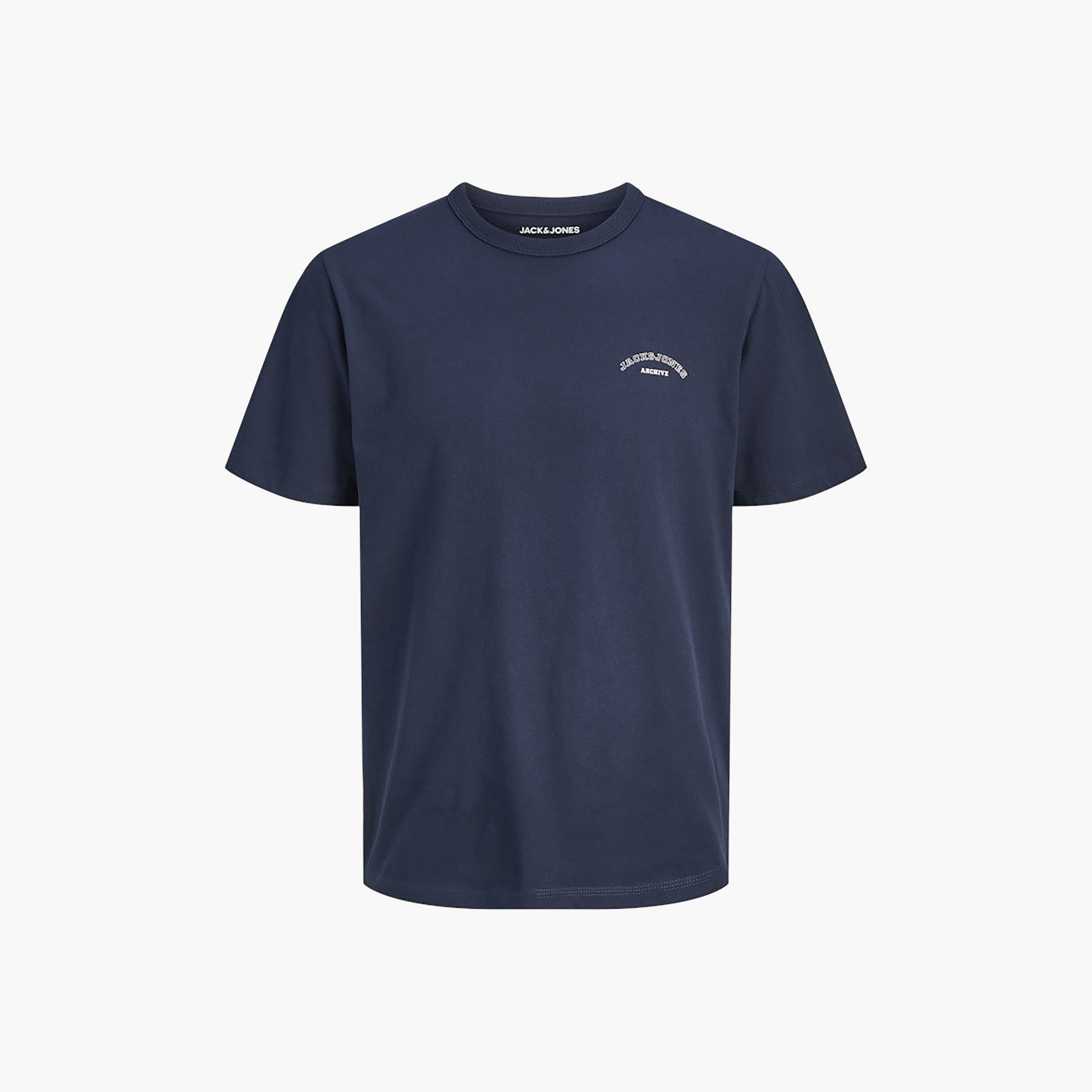 تيشيرت رجالي سادة بياقة دائرية وأكمام قصيرة من جاك ان جونز-men-clothing-tshirtsandpolos-tshirts-image-28